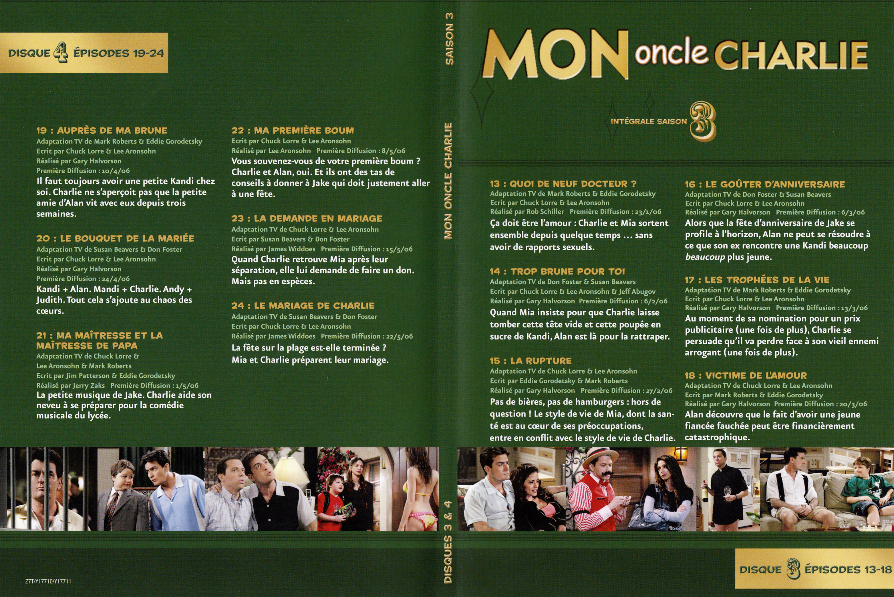 Jaquette DVD Mon oncle Charlie Saison 3 DVD 2