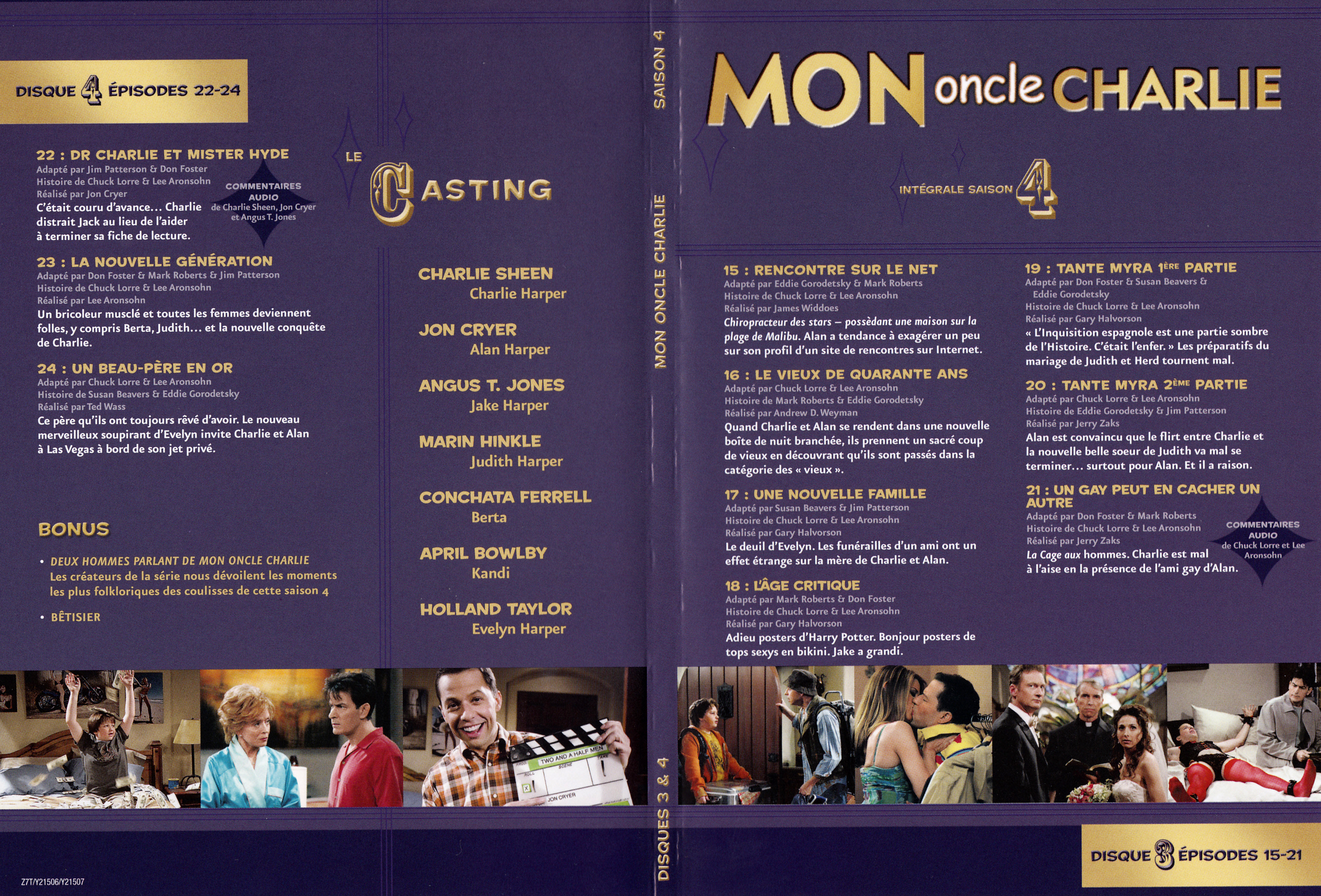 Jaquette DVD Mon oncle Charlie Saison 4 DVD 2