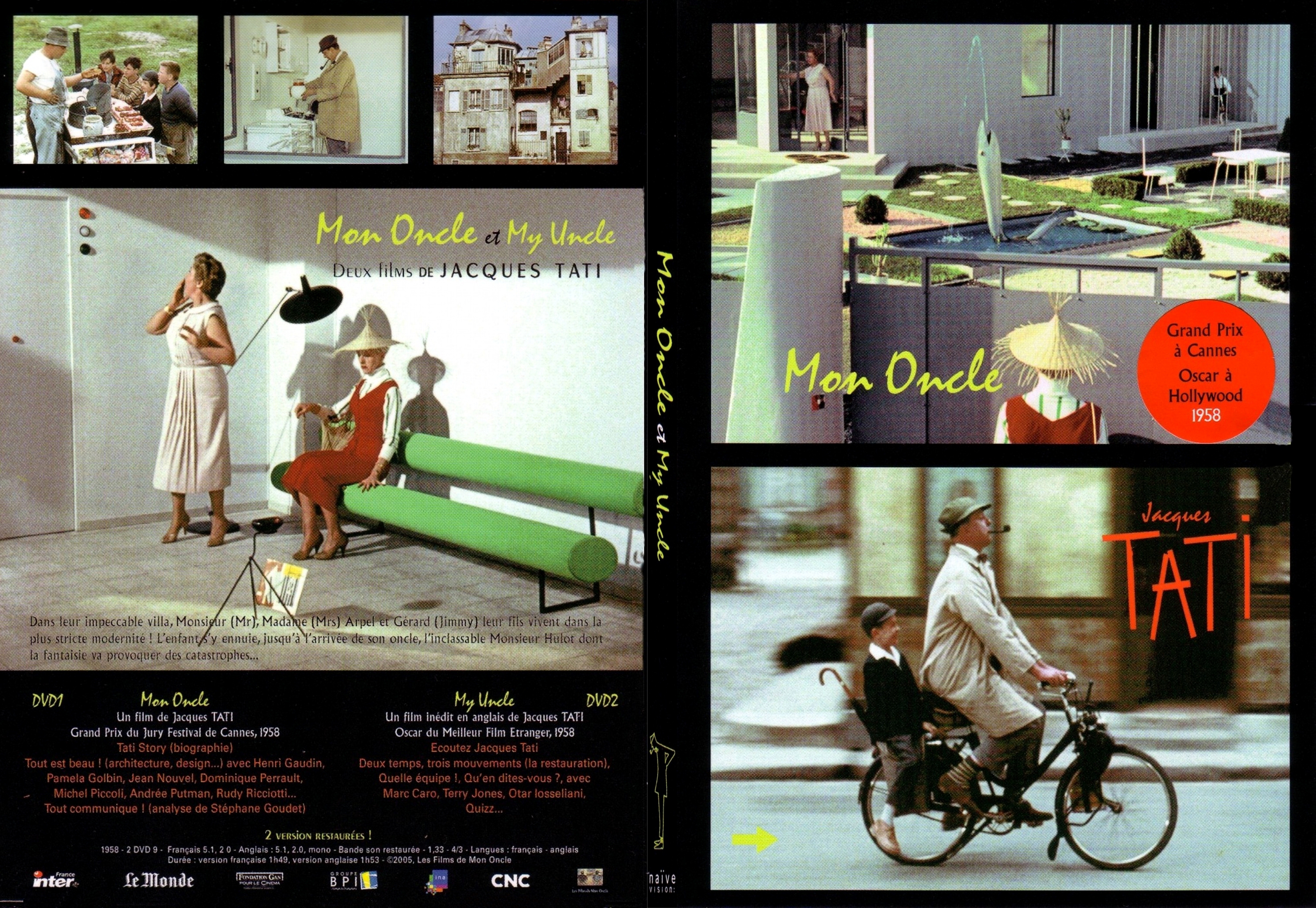 Jaquette DVD Mon oncle - SLIM v2