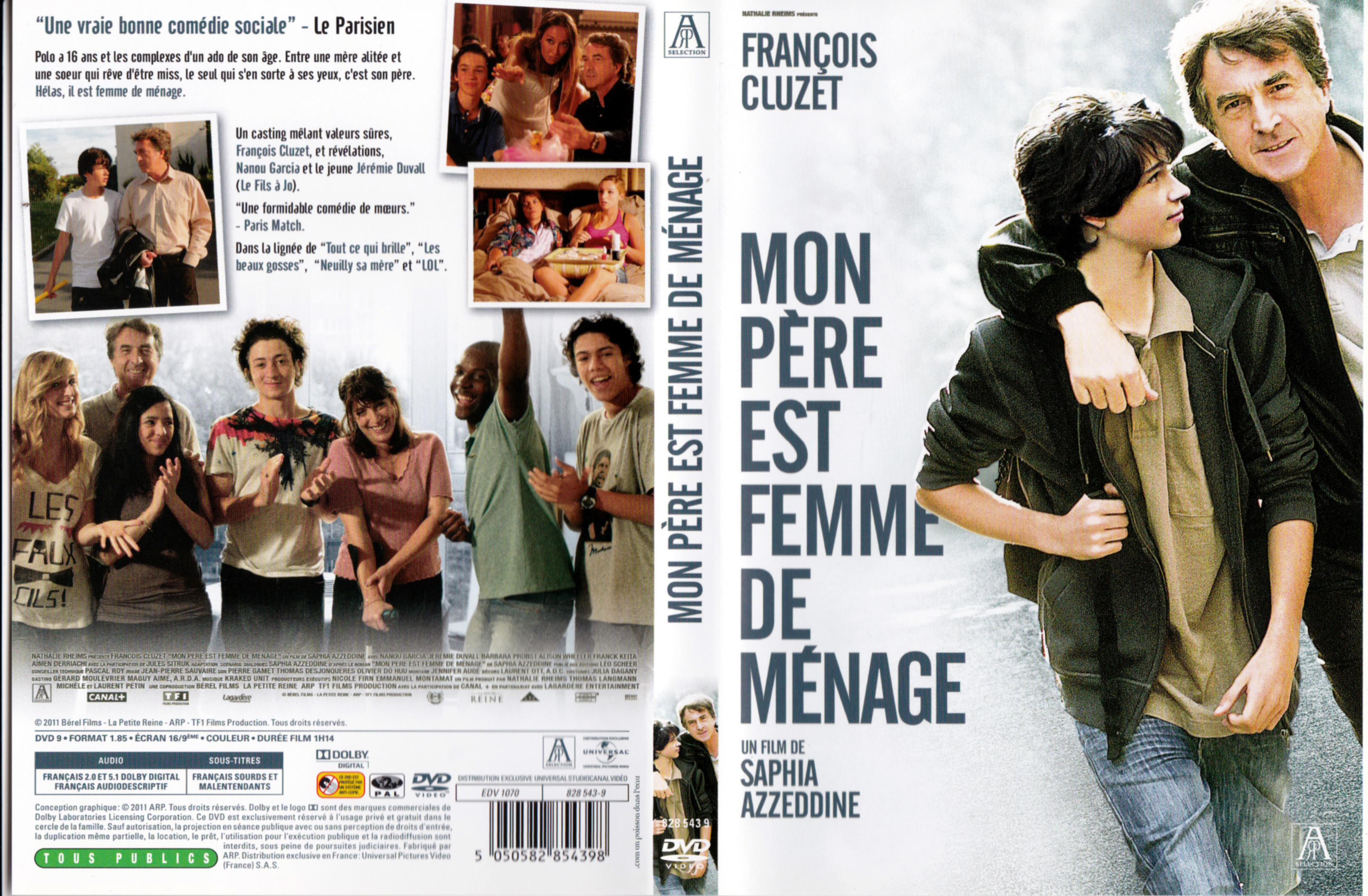 Jaquette DVD Mon pre est femme de mnage