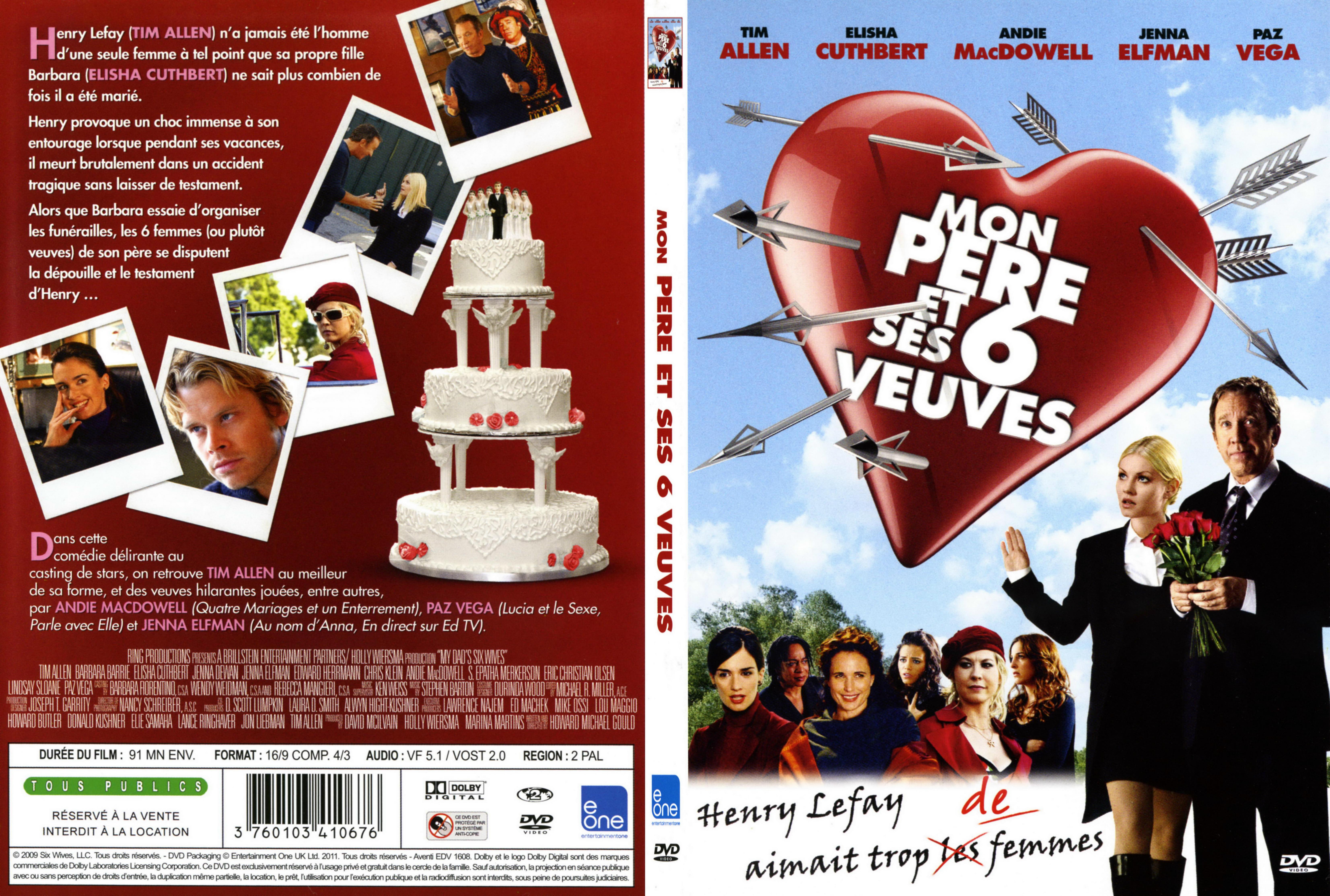 Jaquette DVD Mon pere et ses 6 veuves - SLIM