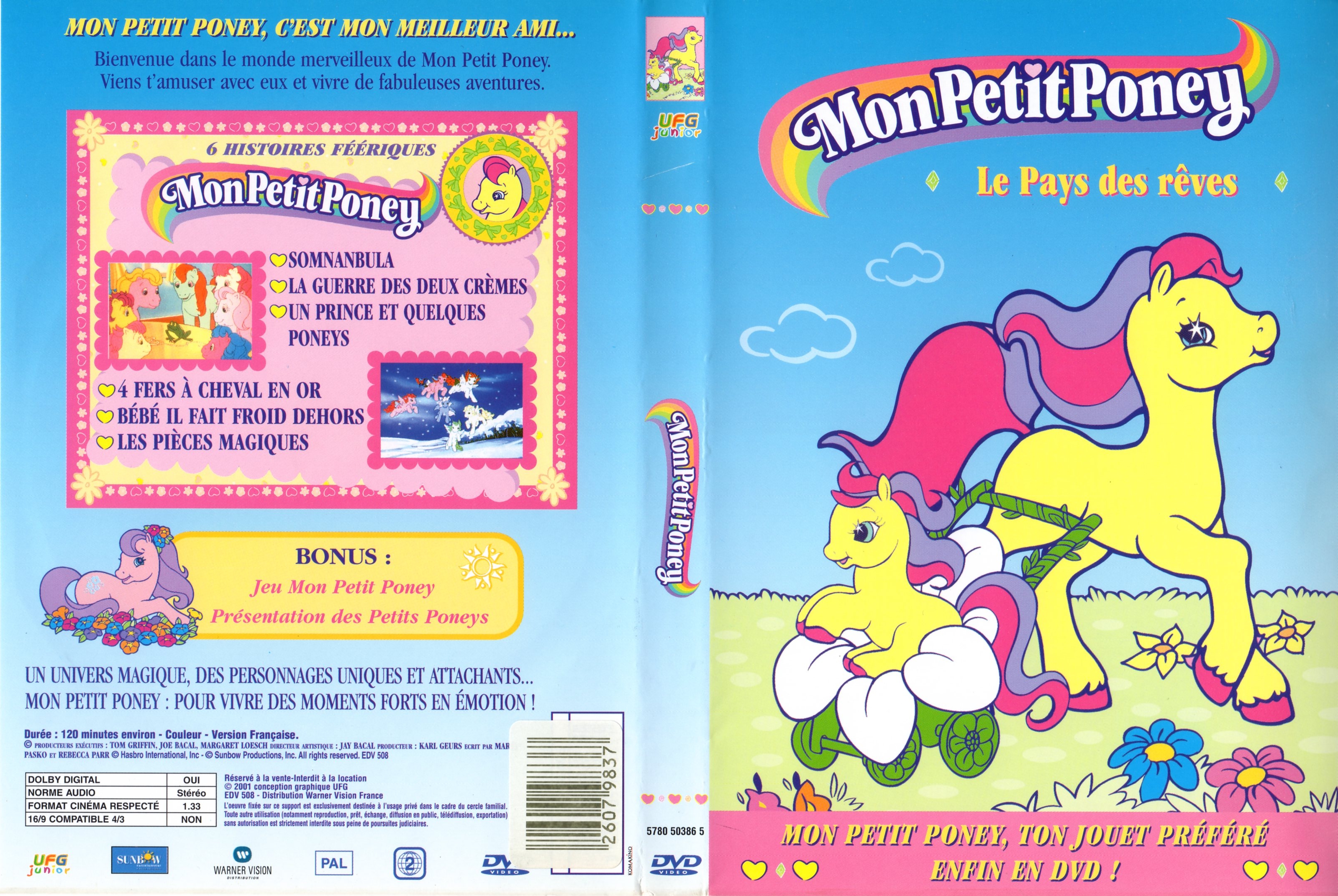 Jaquette DVD Mon petit poney le pays des rves