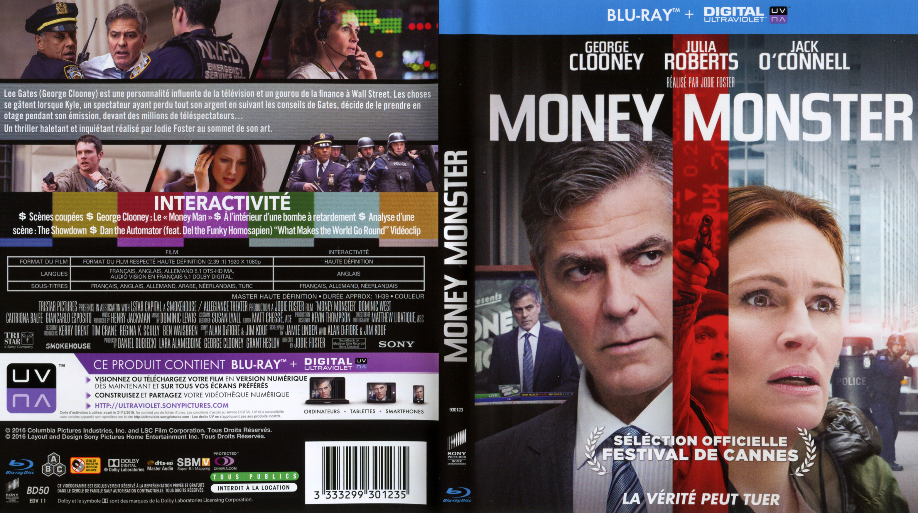 Jaquette DVD Money Monster (BLU-RAY)