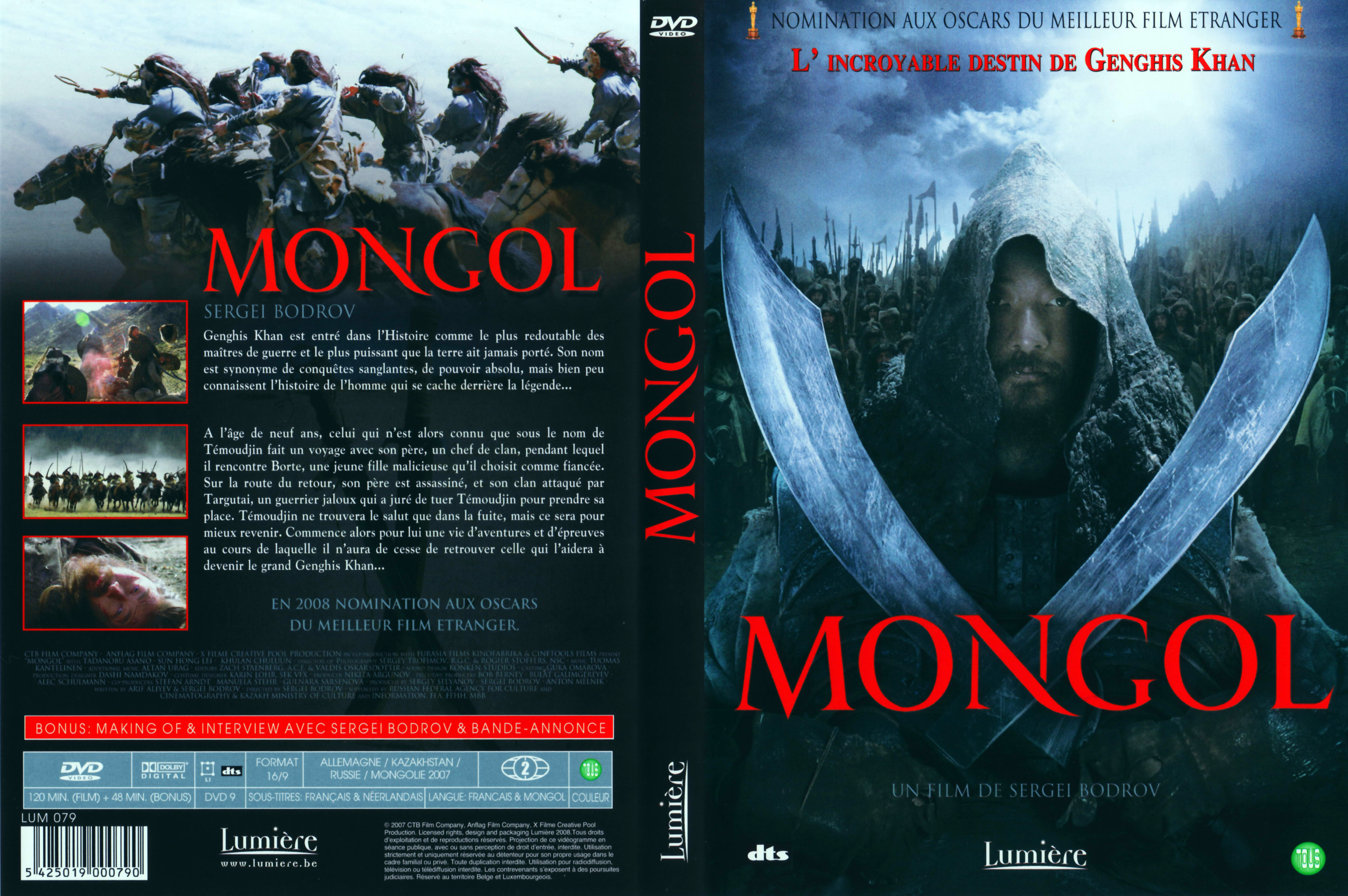 Jaquette DVD Mongol v2