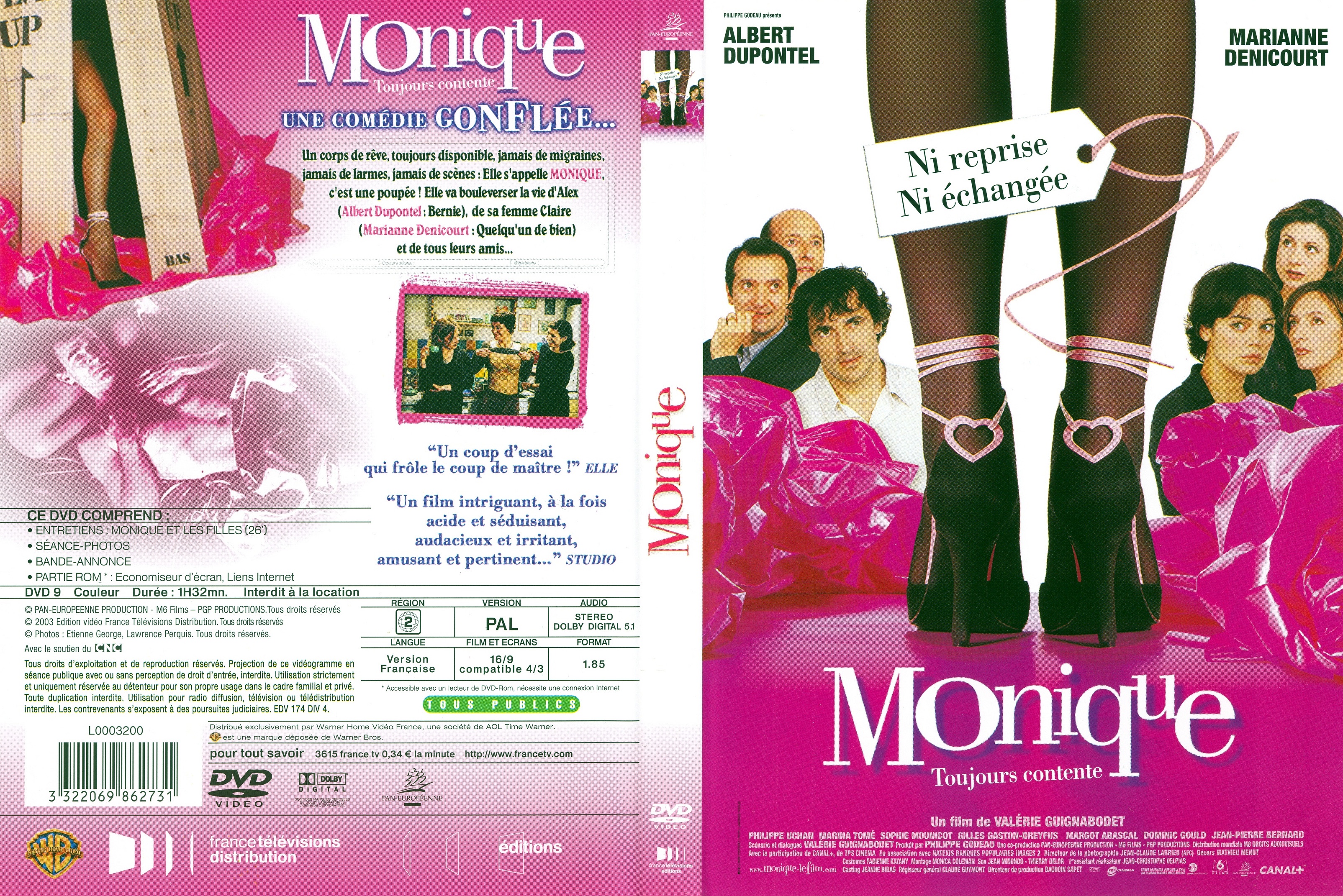 Jaquette DVD Monique