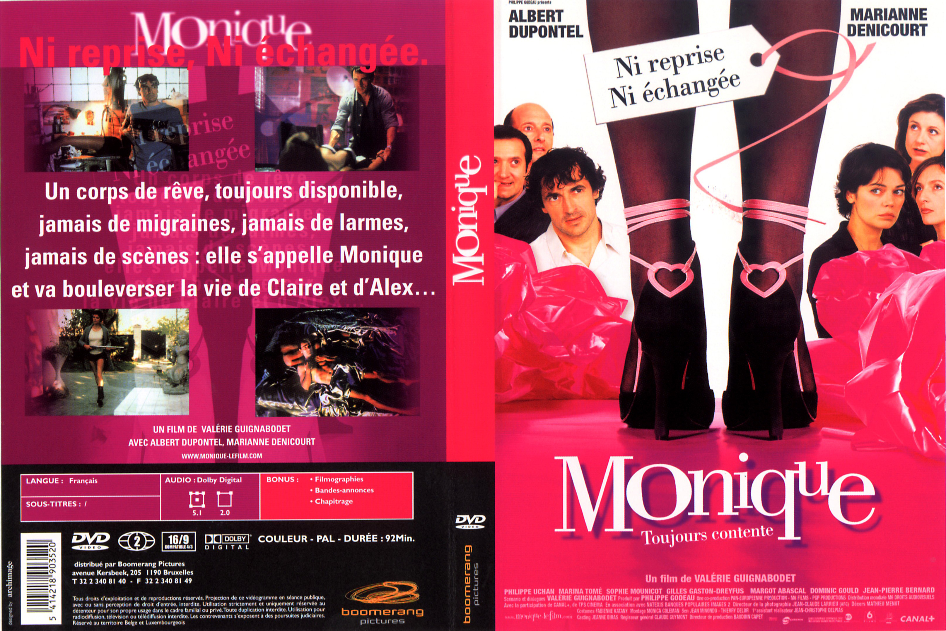 Jaquette DVD Monique v2
