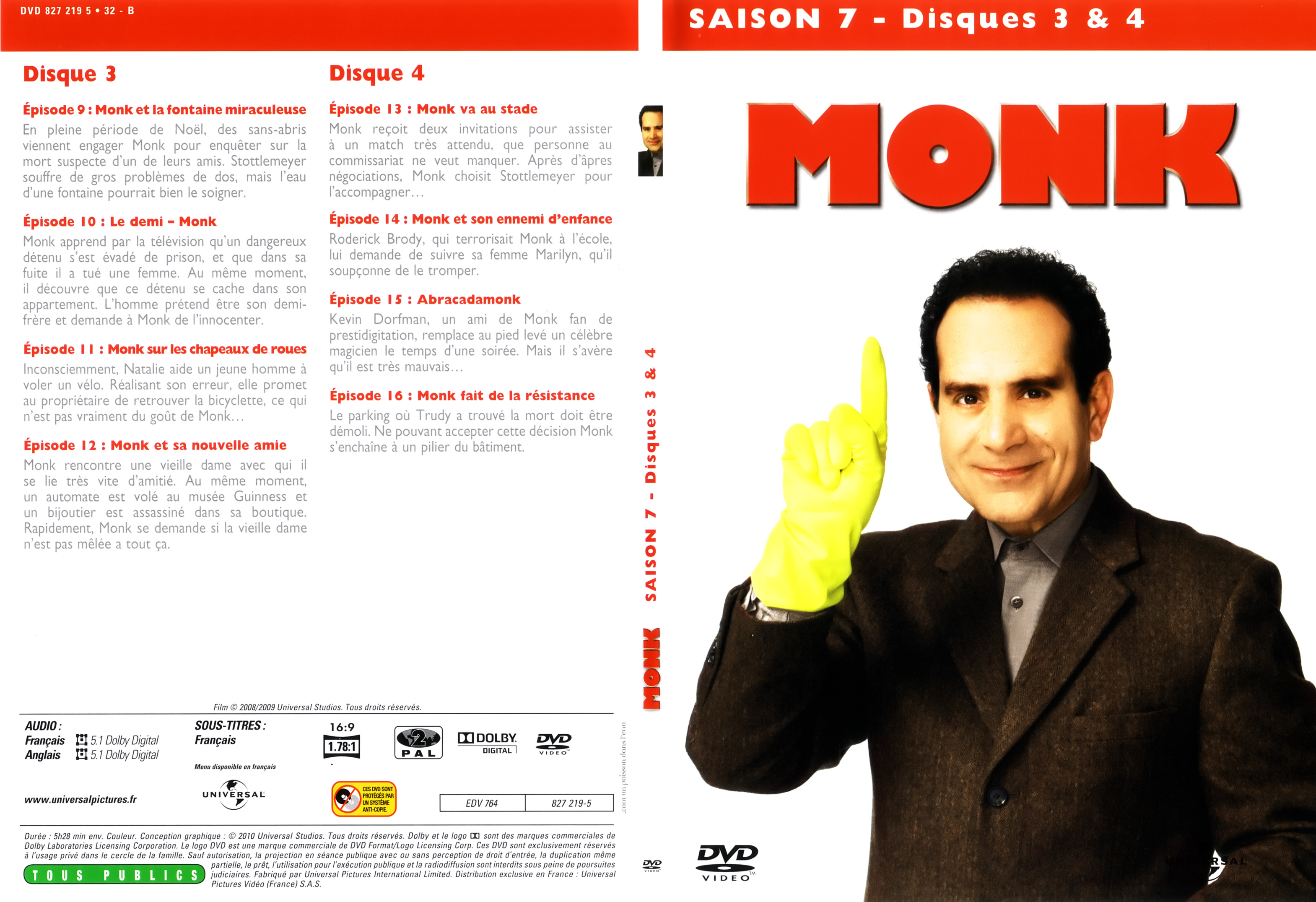 Jaquette DVD Monk saison 7 DVD 2