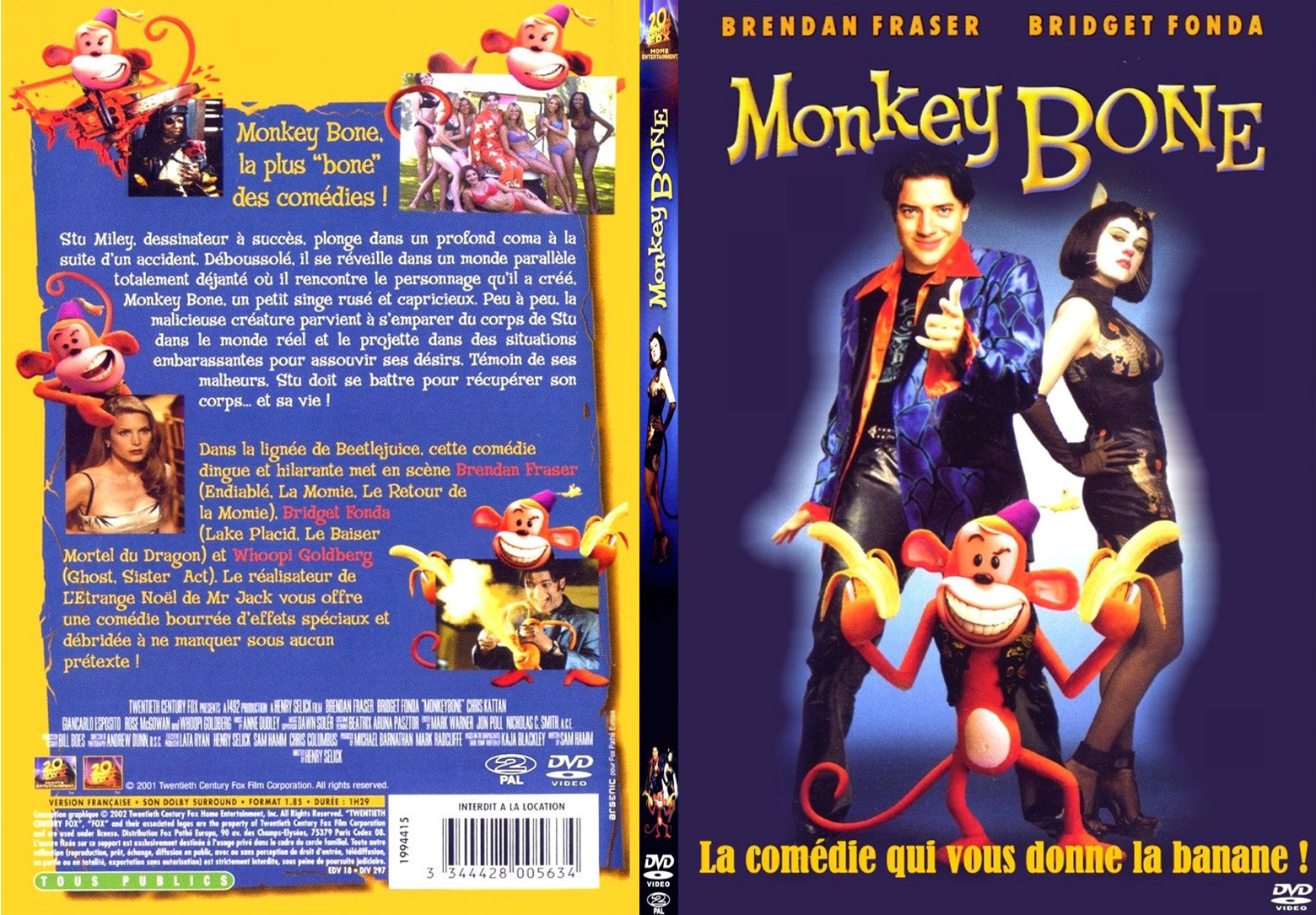 Jaquette DVD Monkey Bone - SLIM