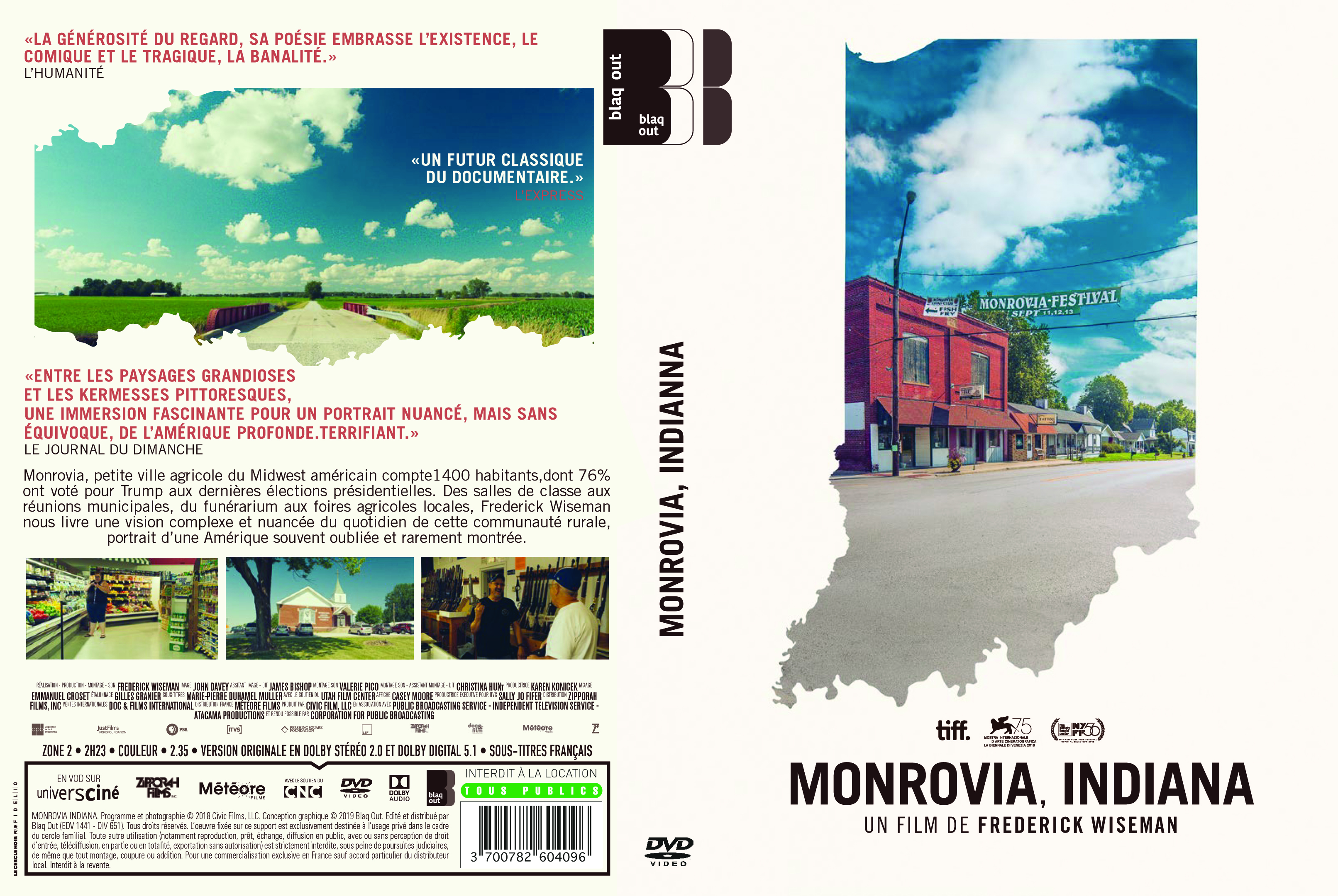 Jaquette DVD Monrovia indiana