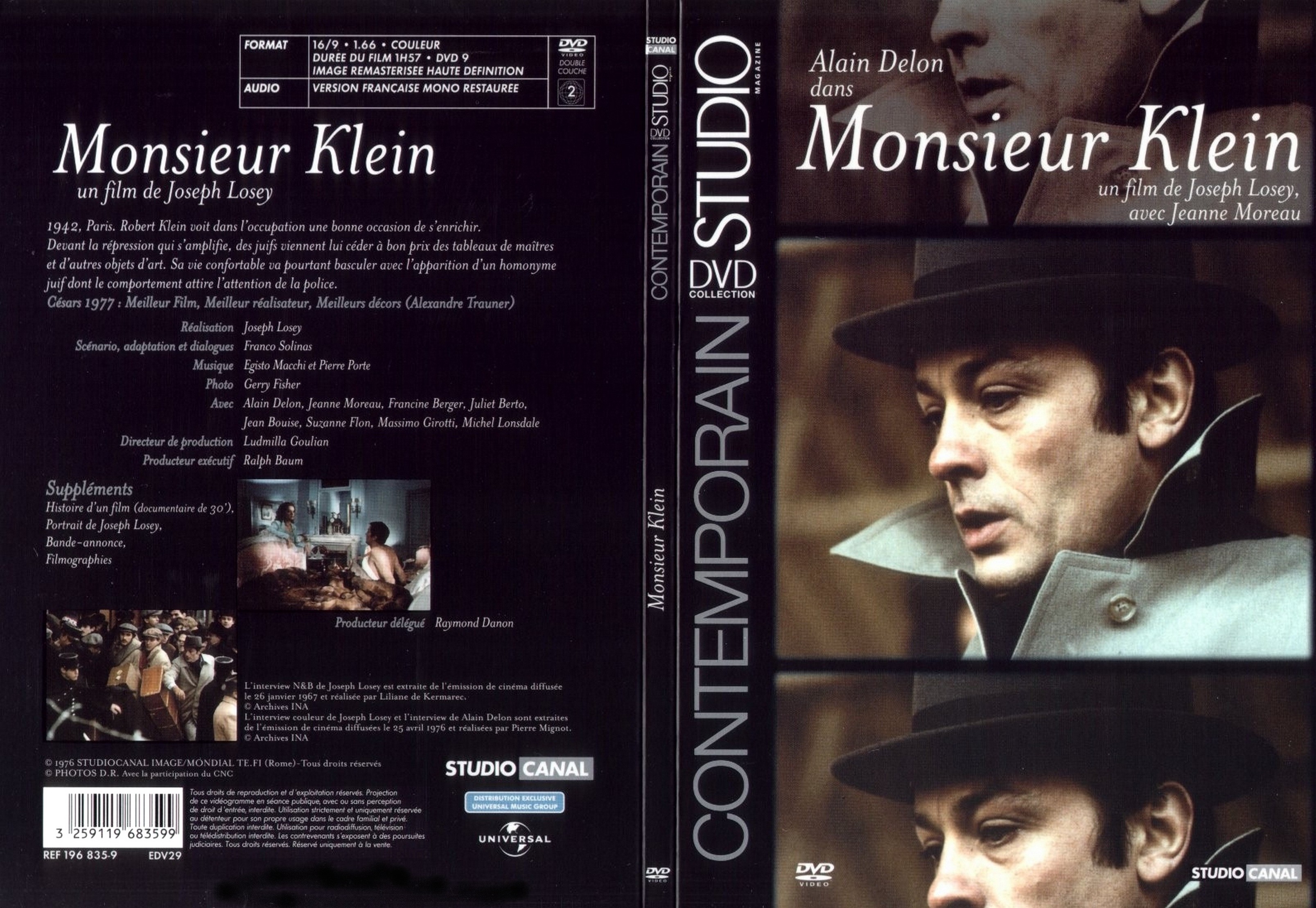 Jaquette DVD Monsieur Klein