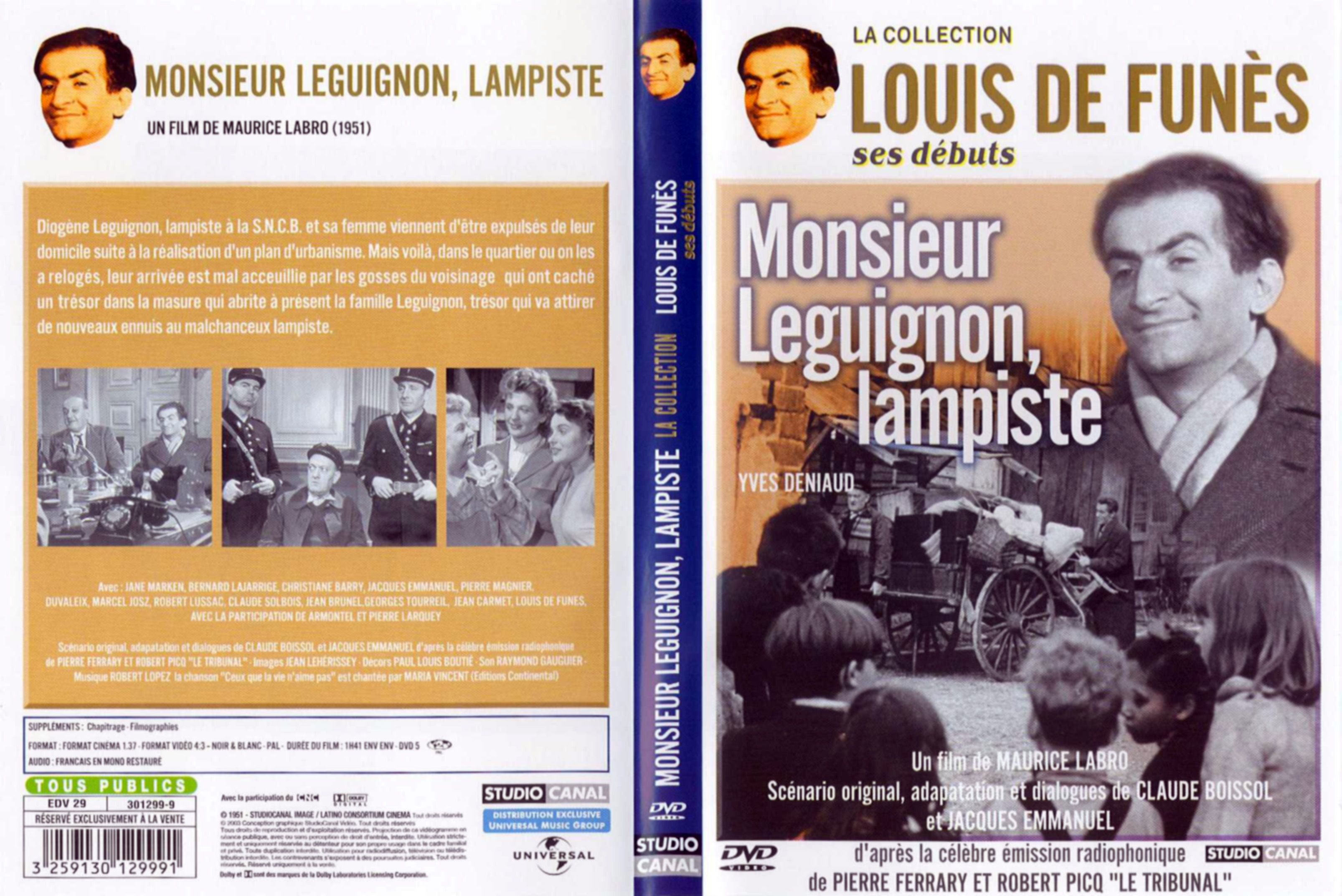 Jaquette DVD Monsieur Leguignon lampiste