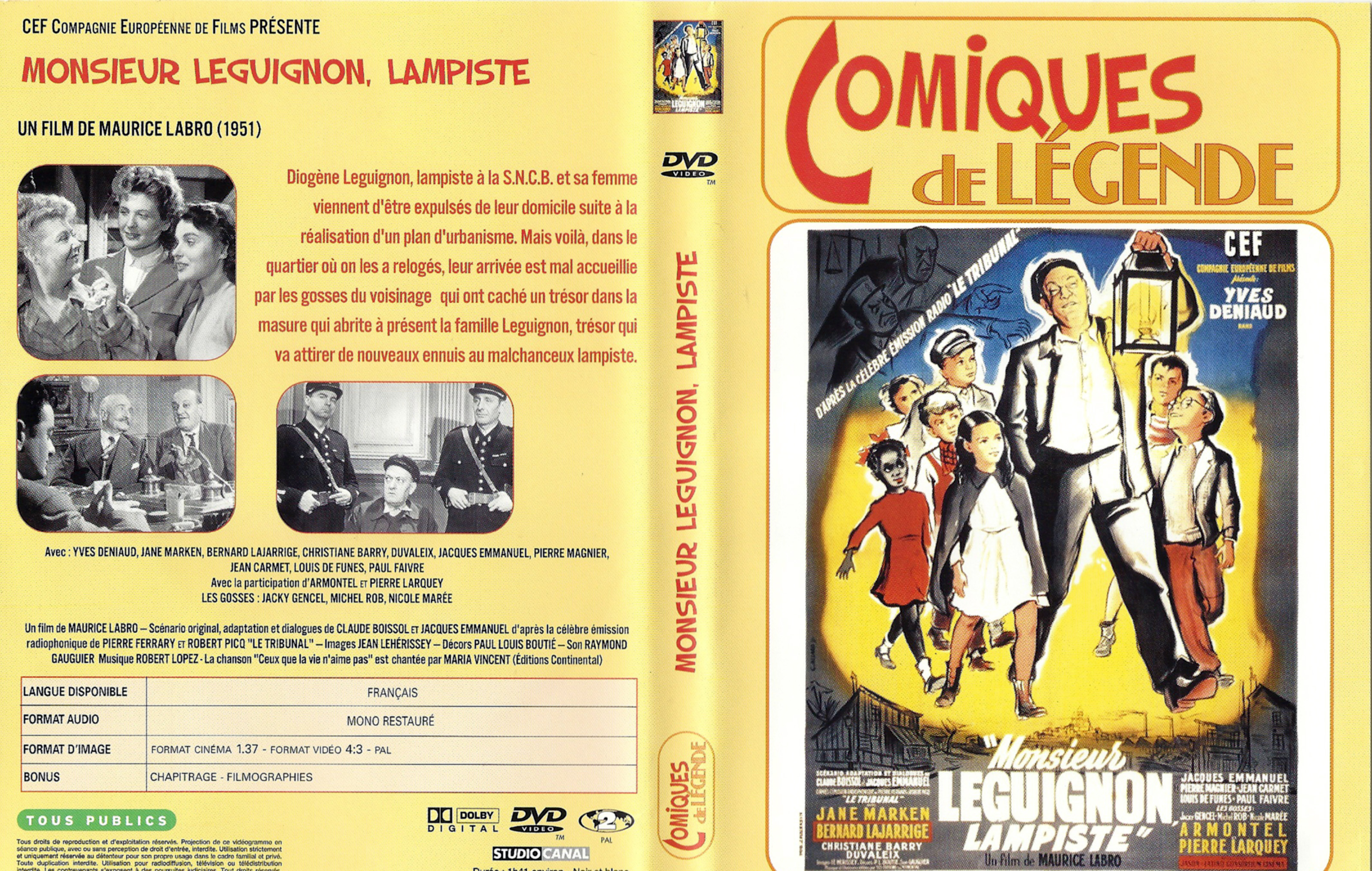 Jaquette DVD Monsieur Leguignon lampiste v2