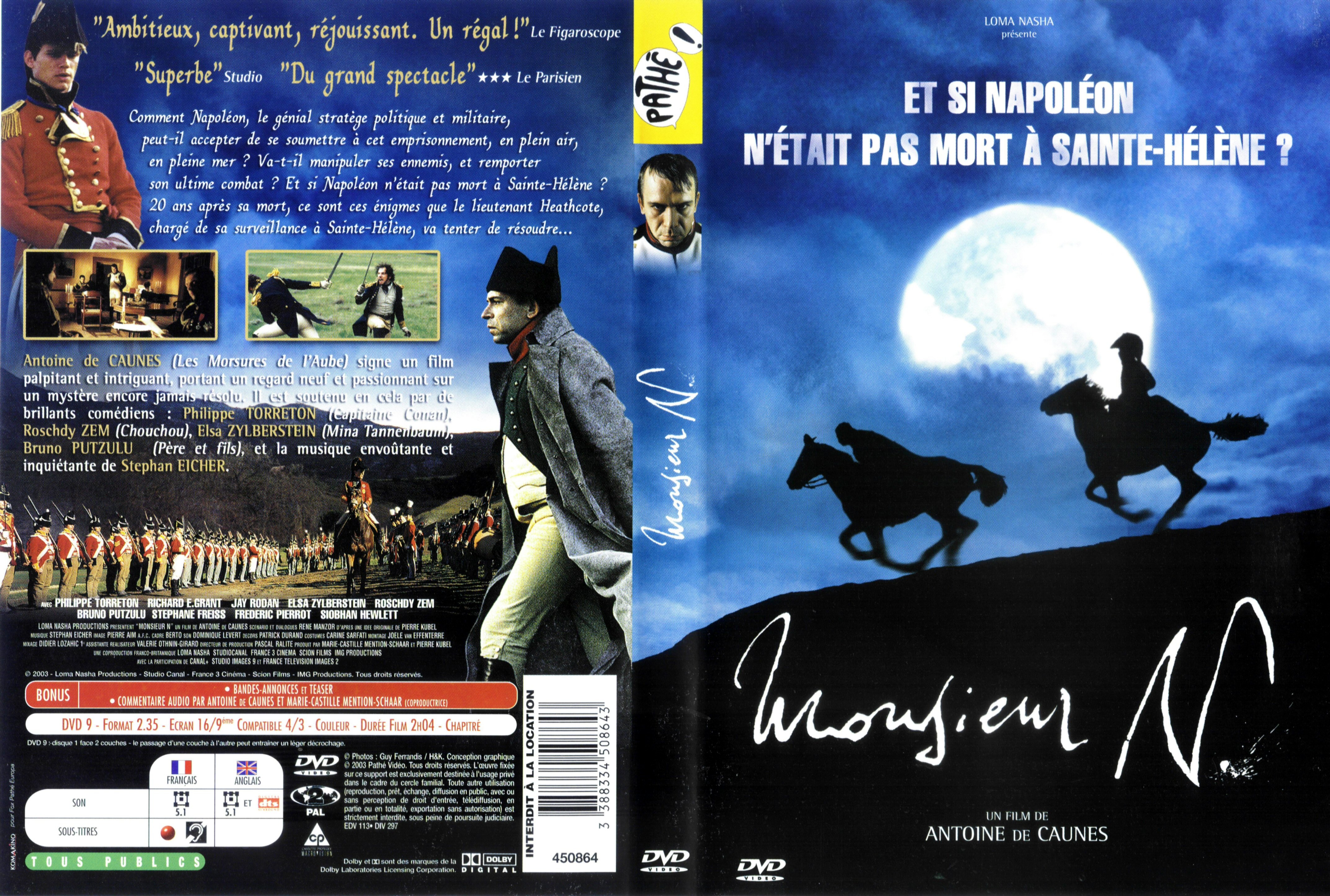 Jaquette DVD Monsieur N