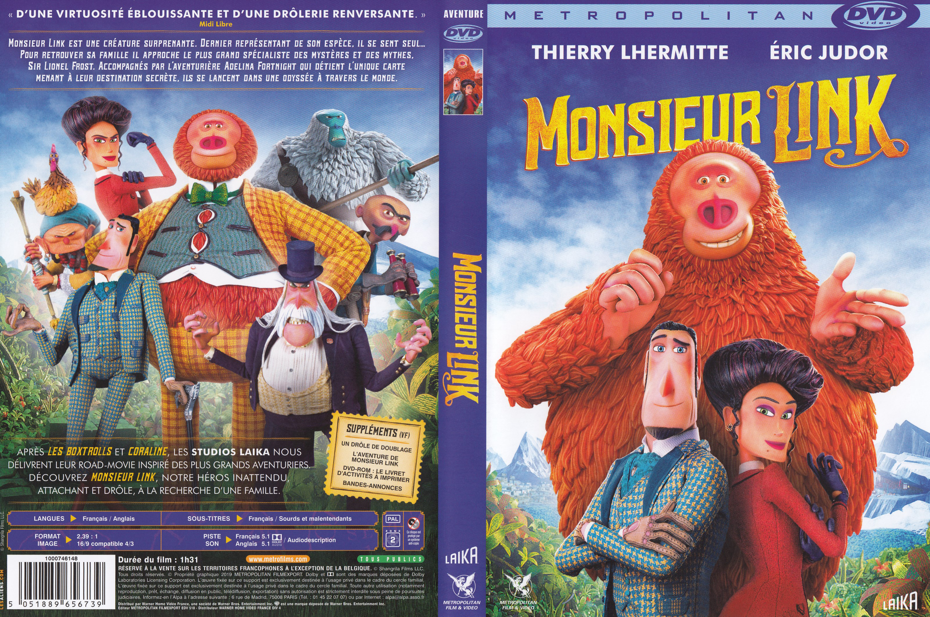 Jaquette DVD Monsieur link