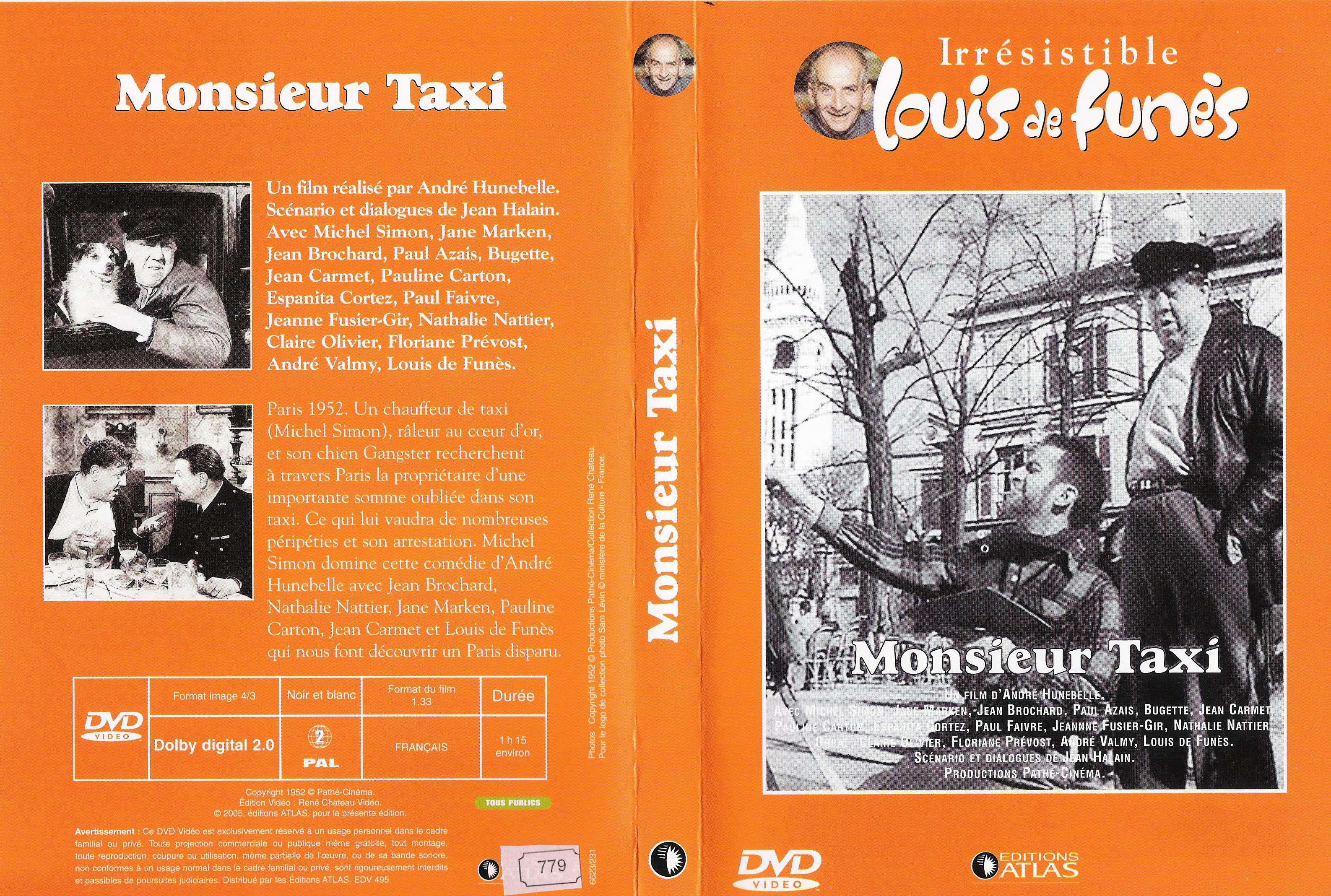 Jaquette DVD Monsieur taxi
