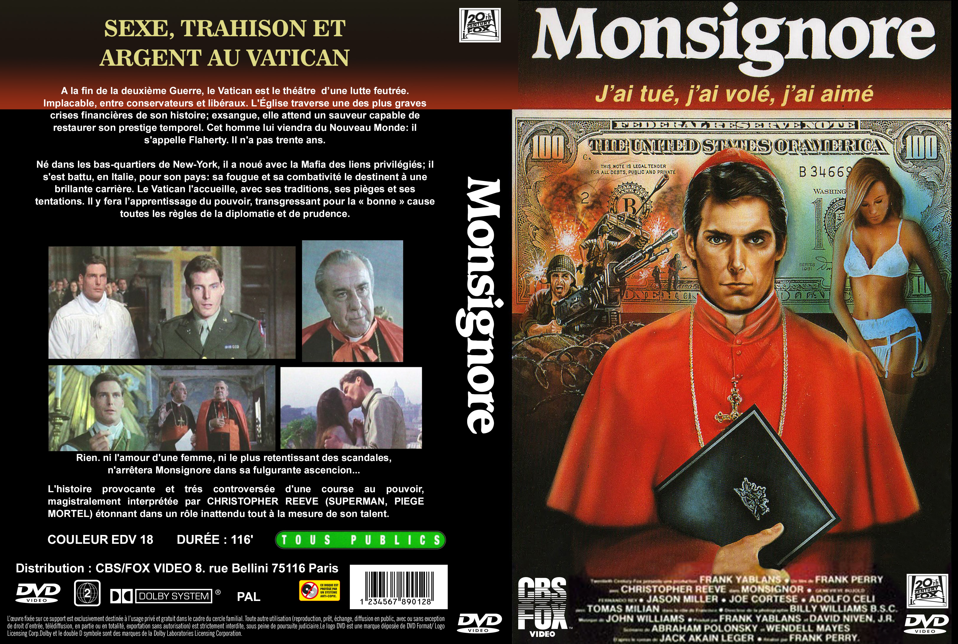 Jaquette DVD Monsignore custom