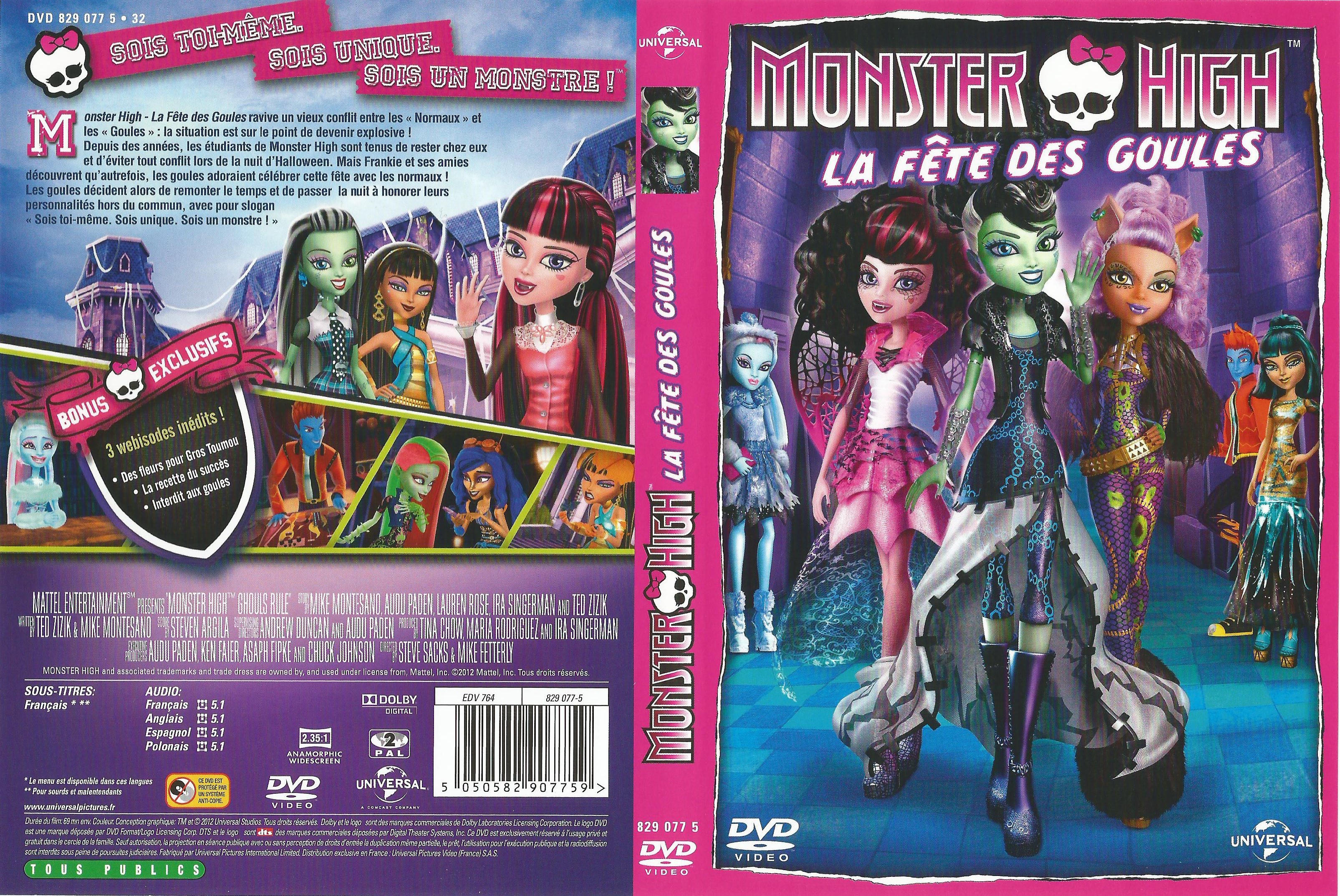 Jaquette DVD Monster High La fte des Goules