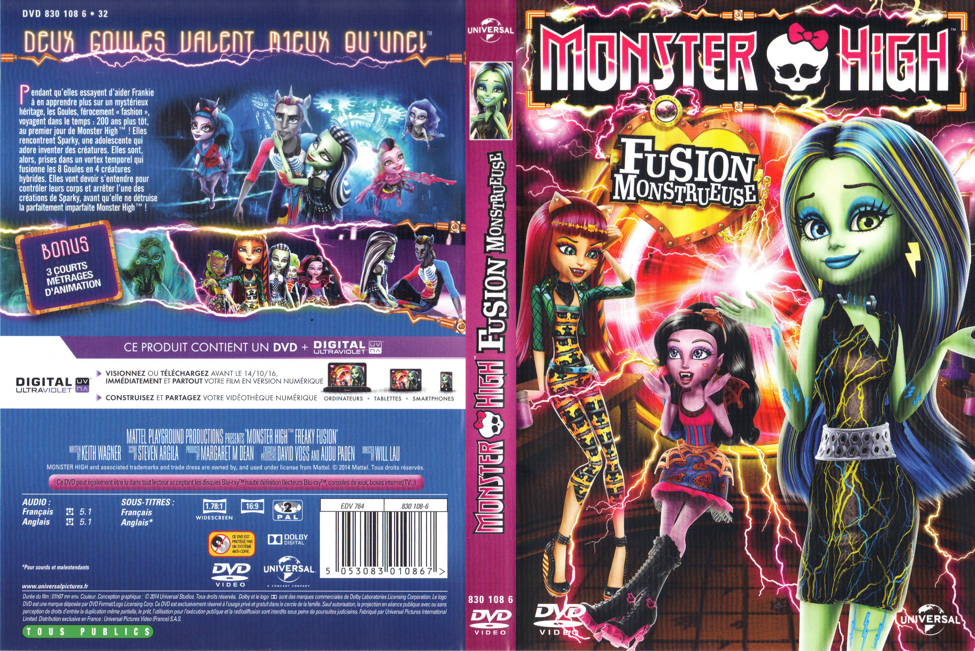 Jaquette DVD Monster High - Fusion monstrueuse