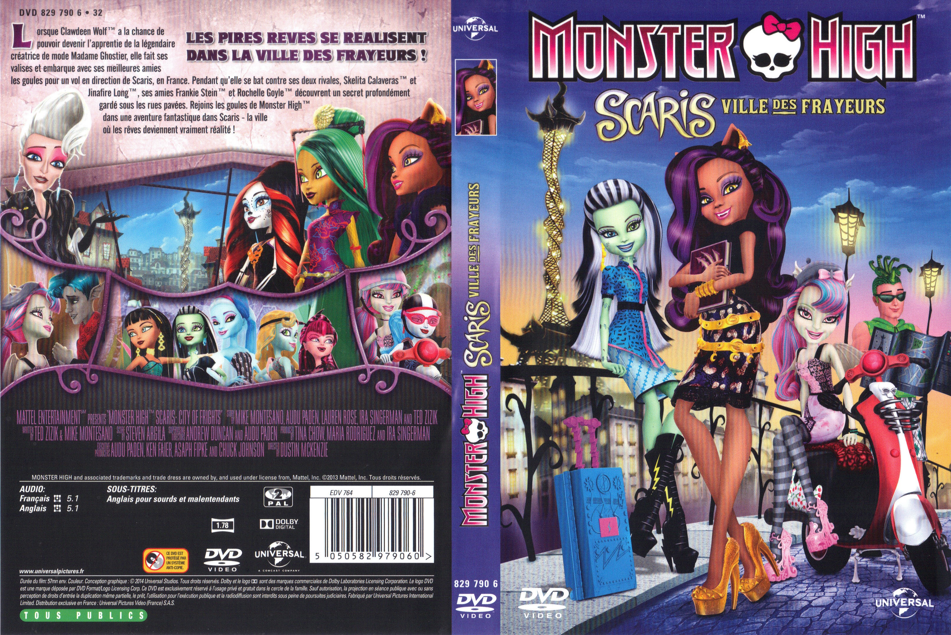 Jaquette DVD Monster High - Scaris - Ville des Frayeurs