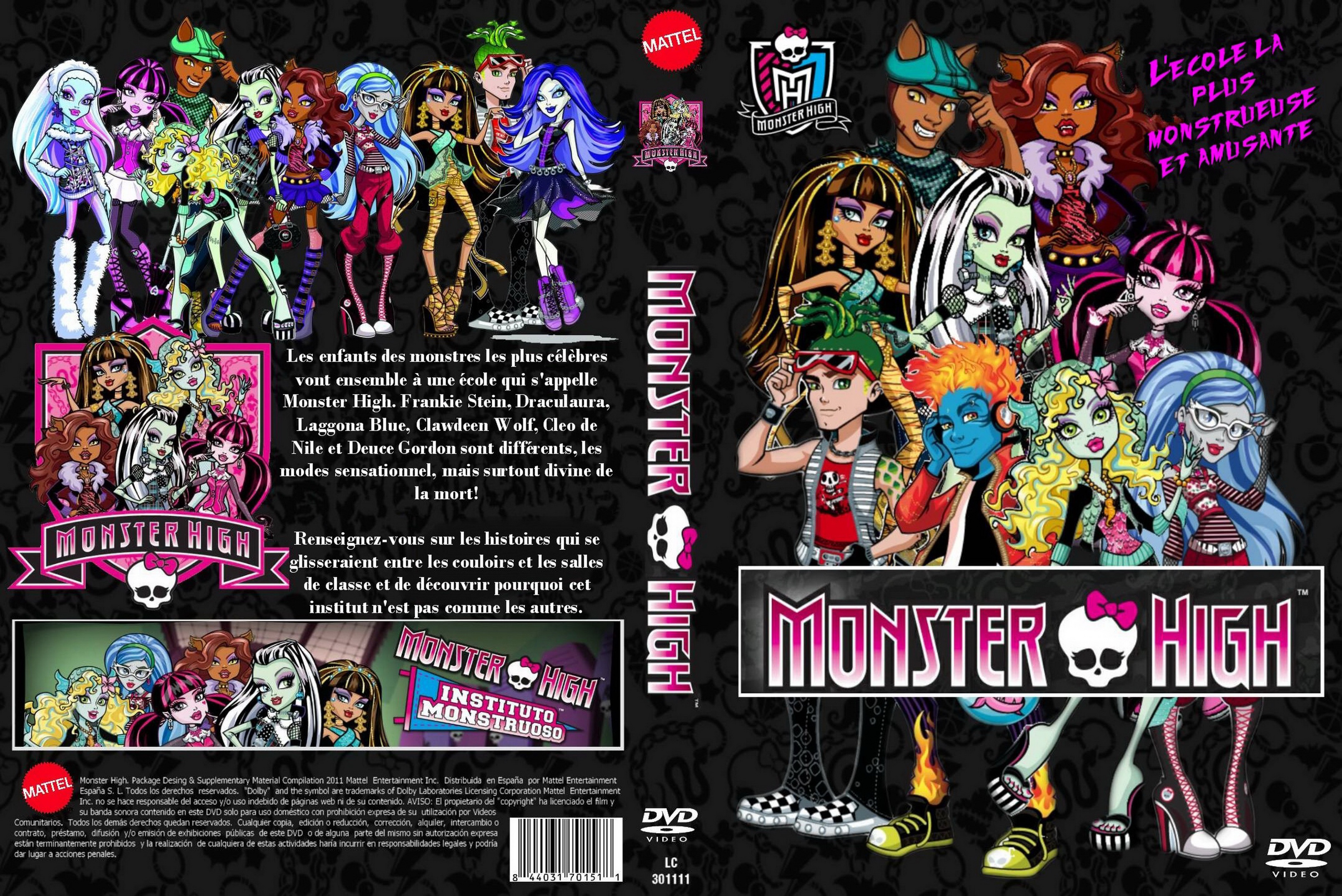 Jaquette DVD Monster High custom