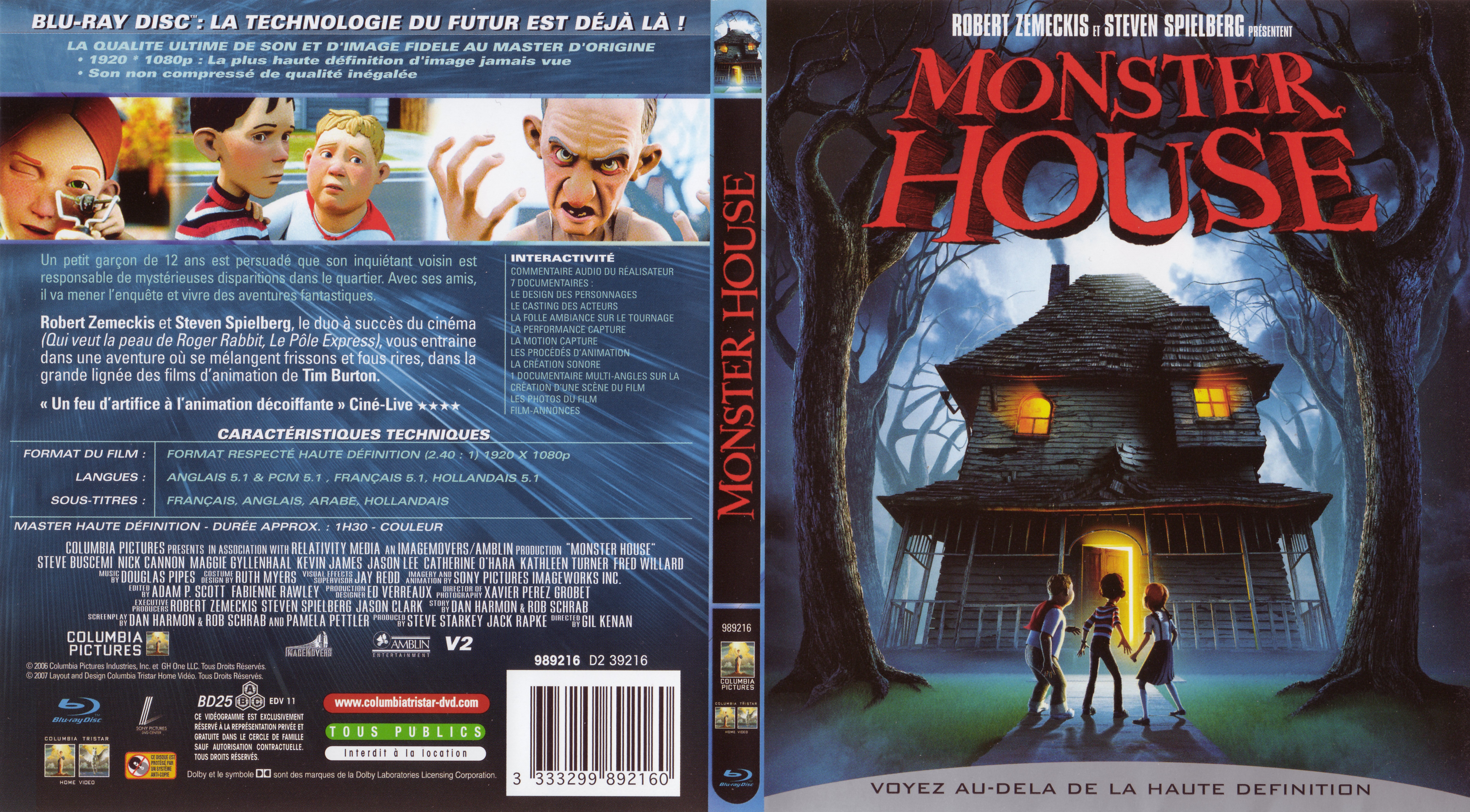 Jaquette DVD Monster house (BLU-RAY)