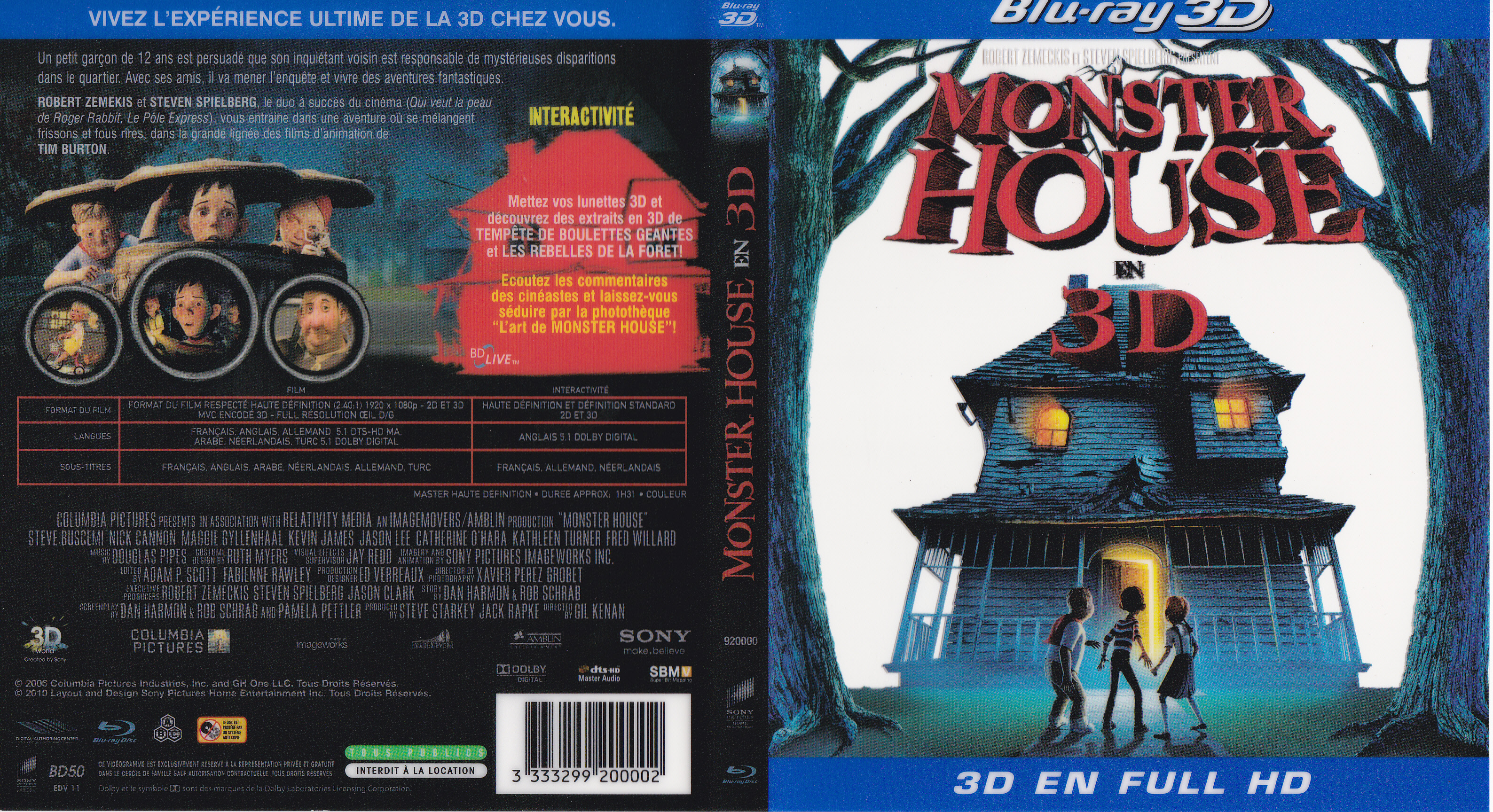 Jaquette DVD Monster house (BLU-RAY) v2