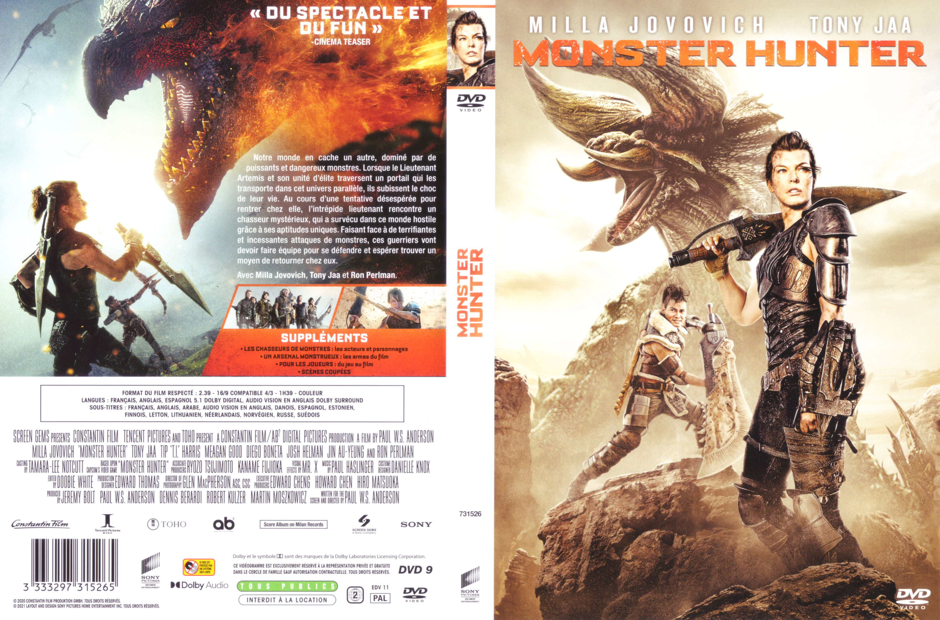 Jaquette DVD Monster hunter