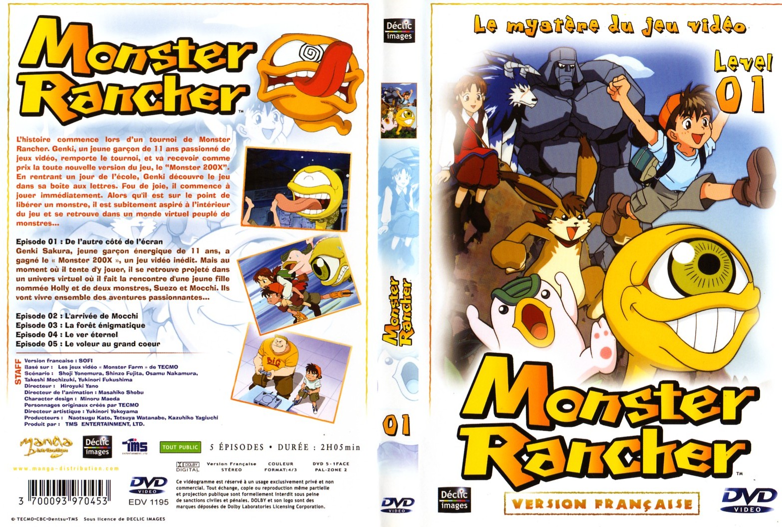 Jaquette DVD Monster rancher vol 1