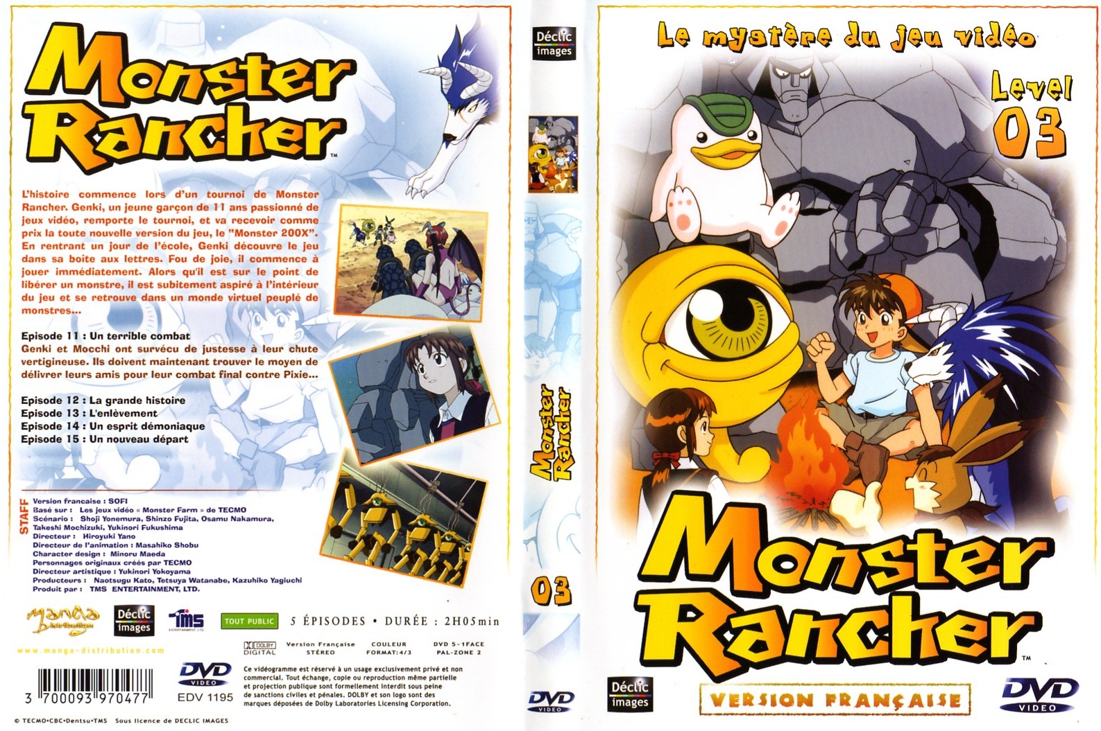Jaquette DVD Monster rancher vol 3