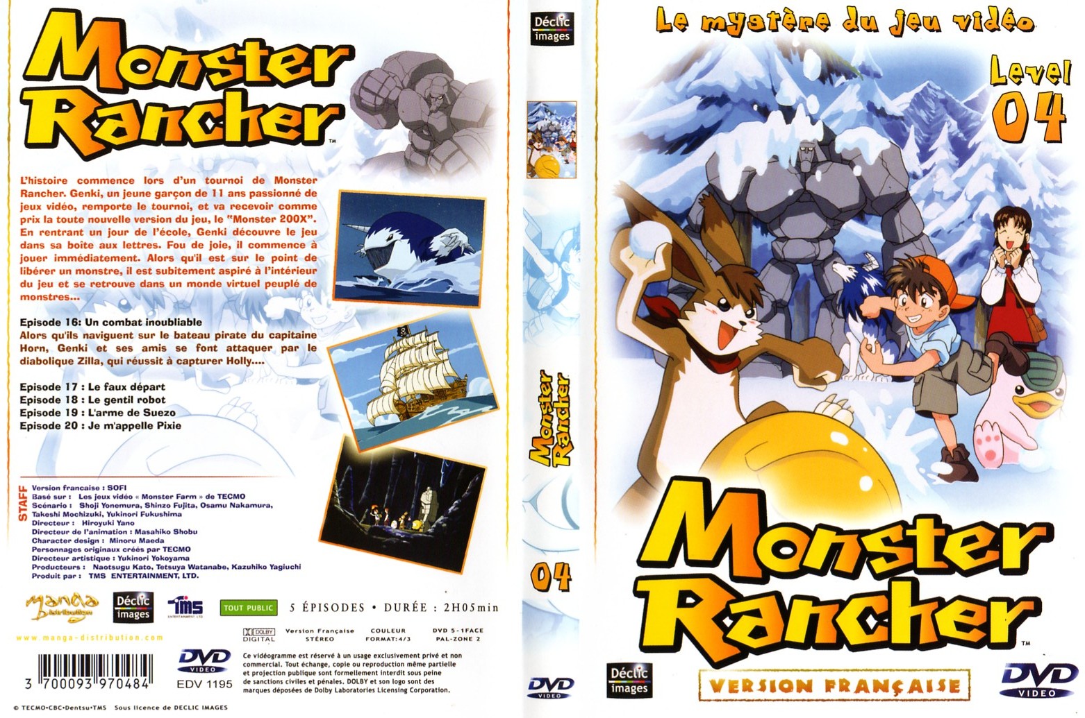 Jaquette DVD Monster rancher vol 4