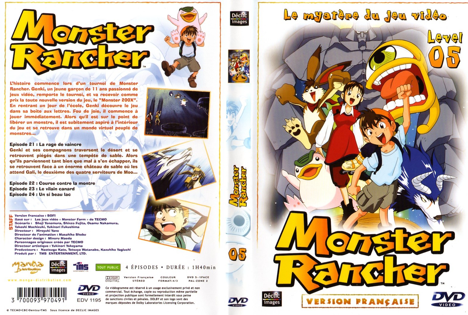 Jaquette DVD Monster rancher vol 5