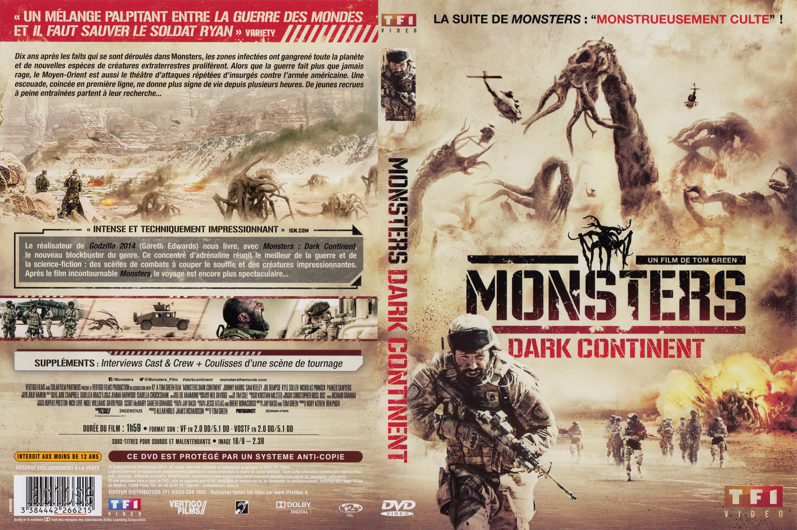 Jaquette DVD Monsters: Dark Continent
