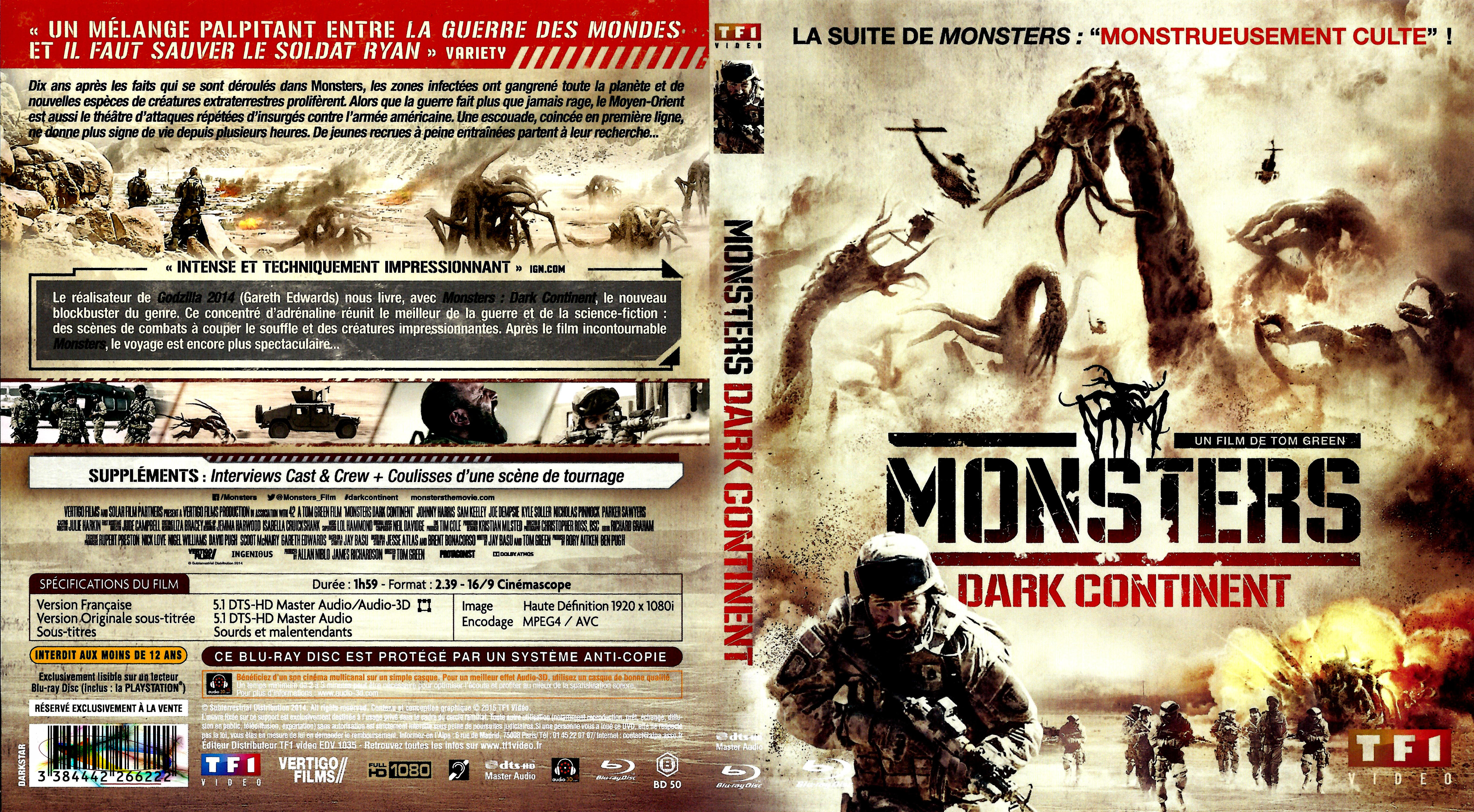 Jaquette DVD Monsters: Dark Continent (BLU-RAY)