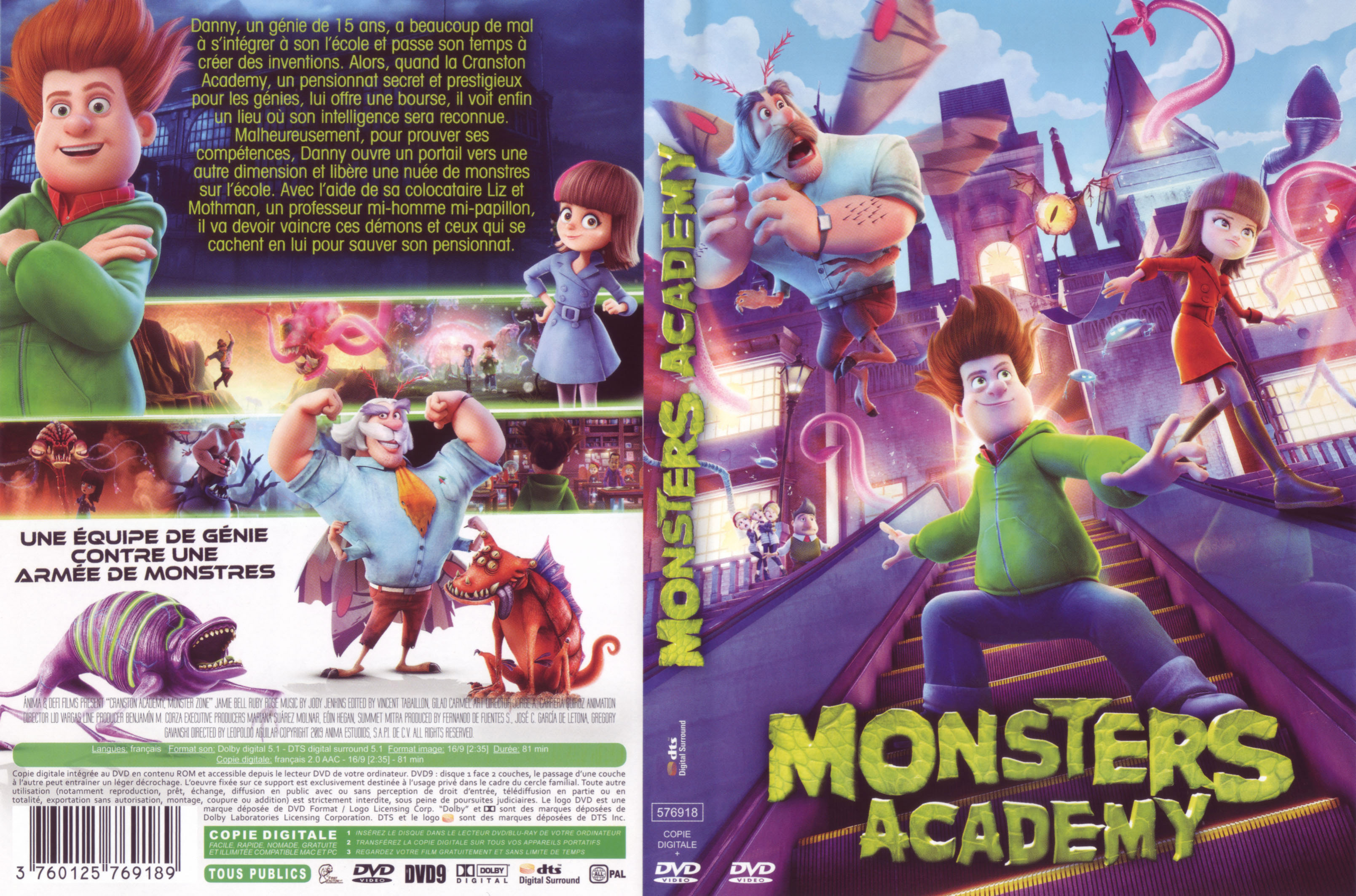 Jaquette DVD Monsters academy
