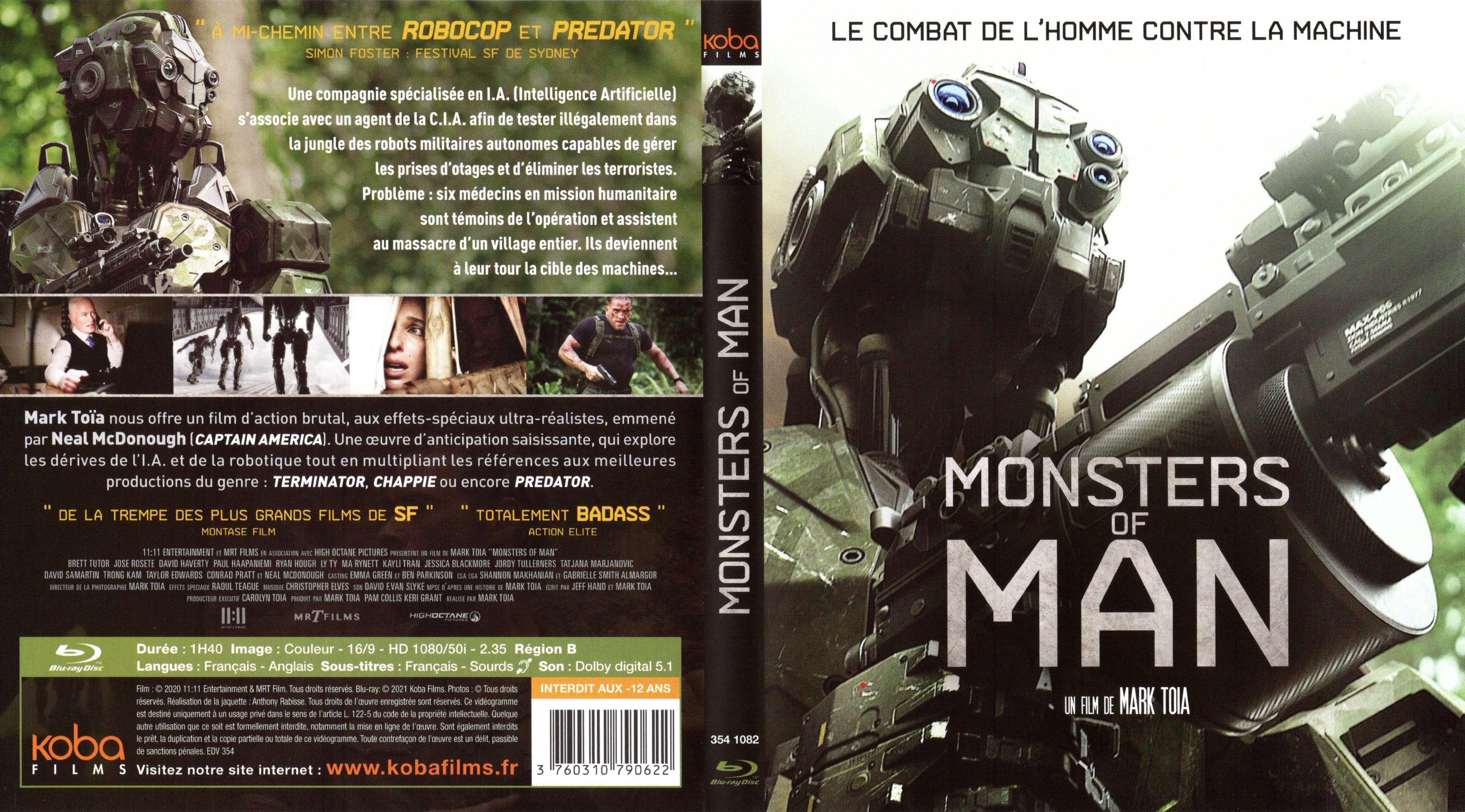 Jaquette DVD Monsters of man (BLU-RAY)