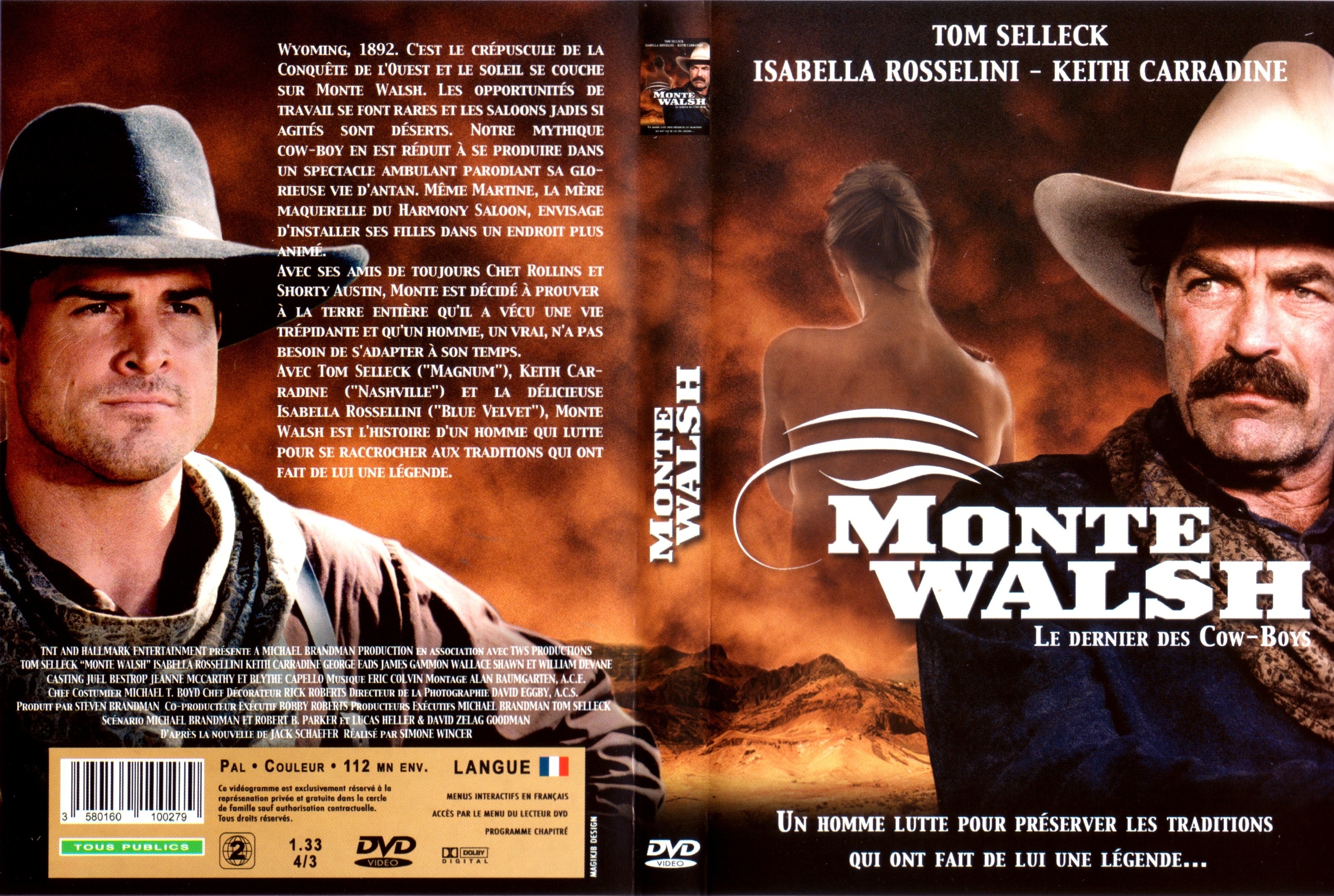 Jaquette DVD Monte Walsh Le dernier des cow-boys