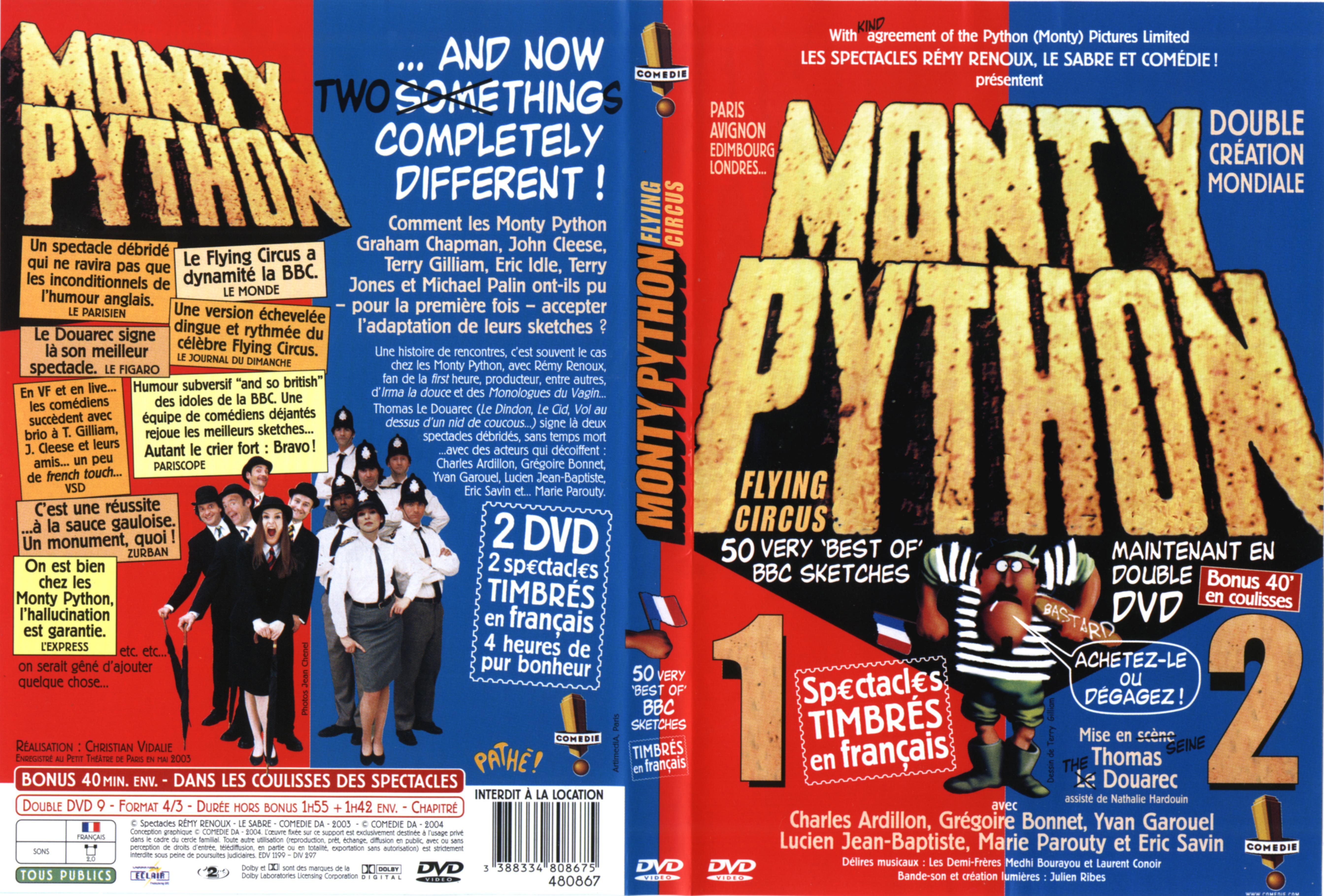 Jaquette DVD Monty Python - flying circus