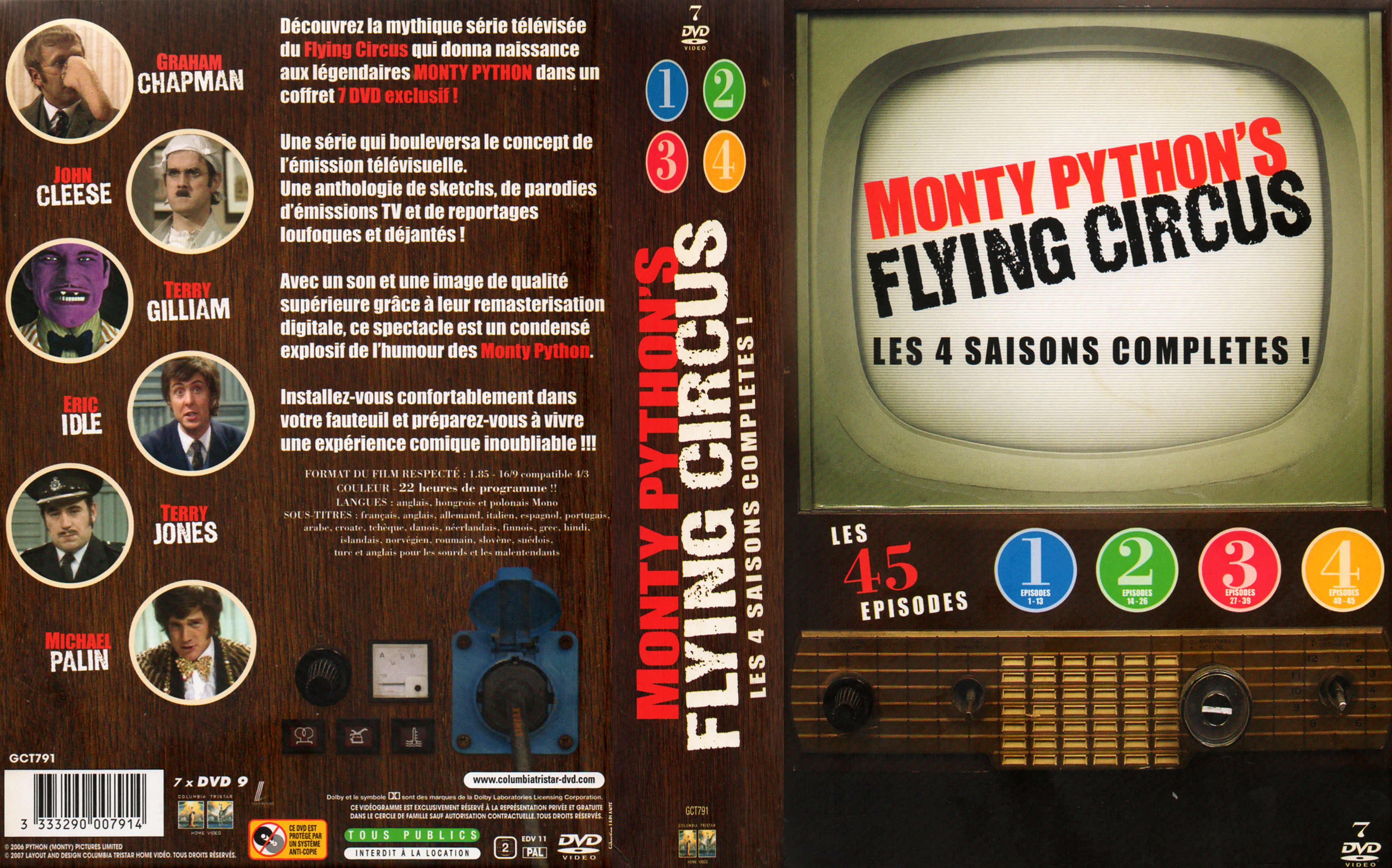 Jaquette DVD Monty Python - flying circus Intgrale COFFRET