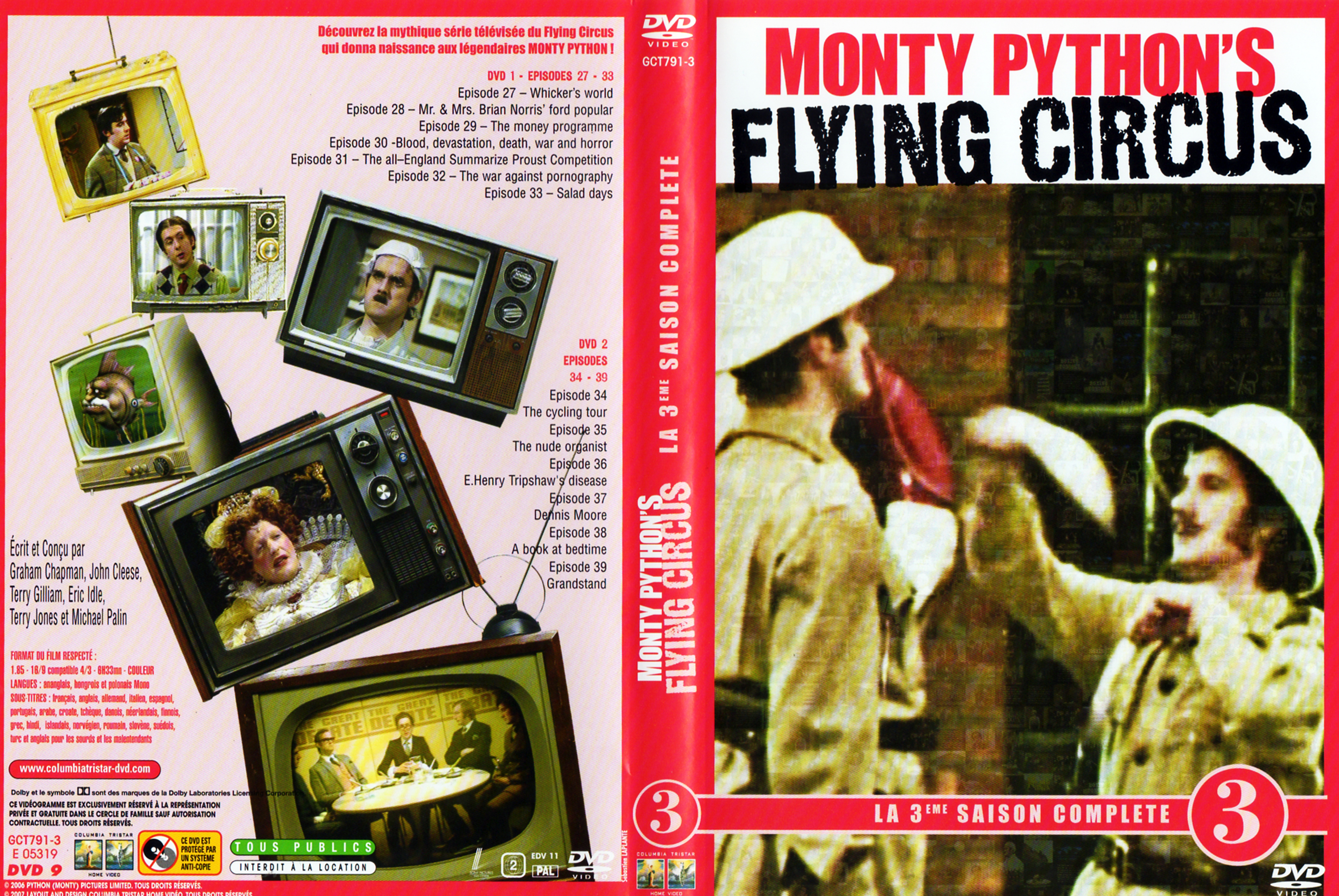Jaquette DVD Monty Python - flying circus Saison 3