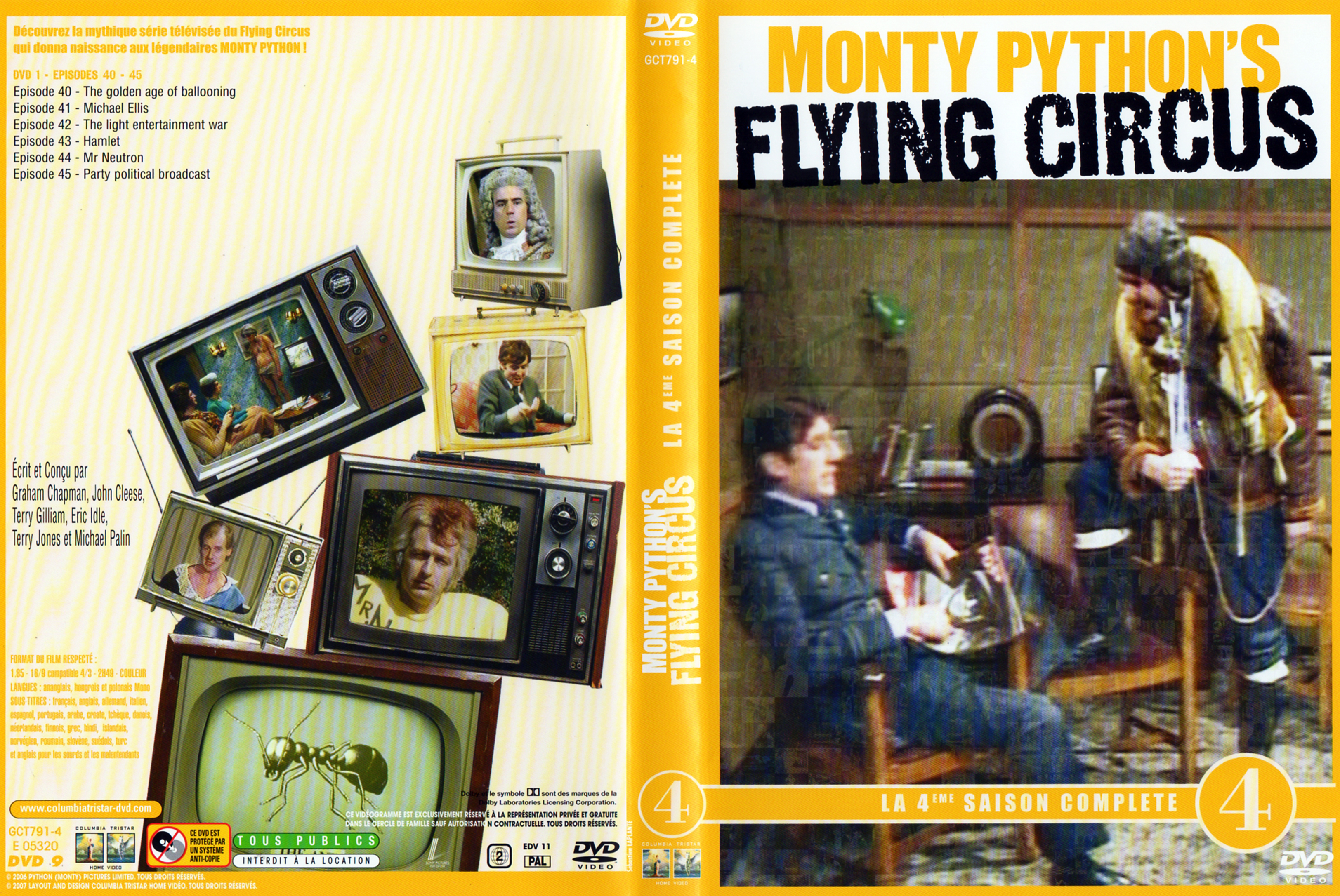 Jaquette DVD Monty Python - flying circus Saison 4