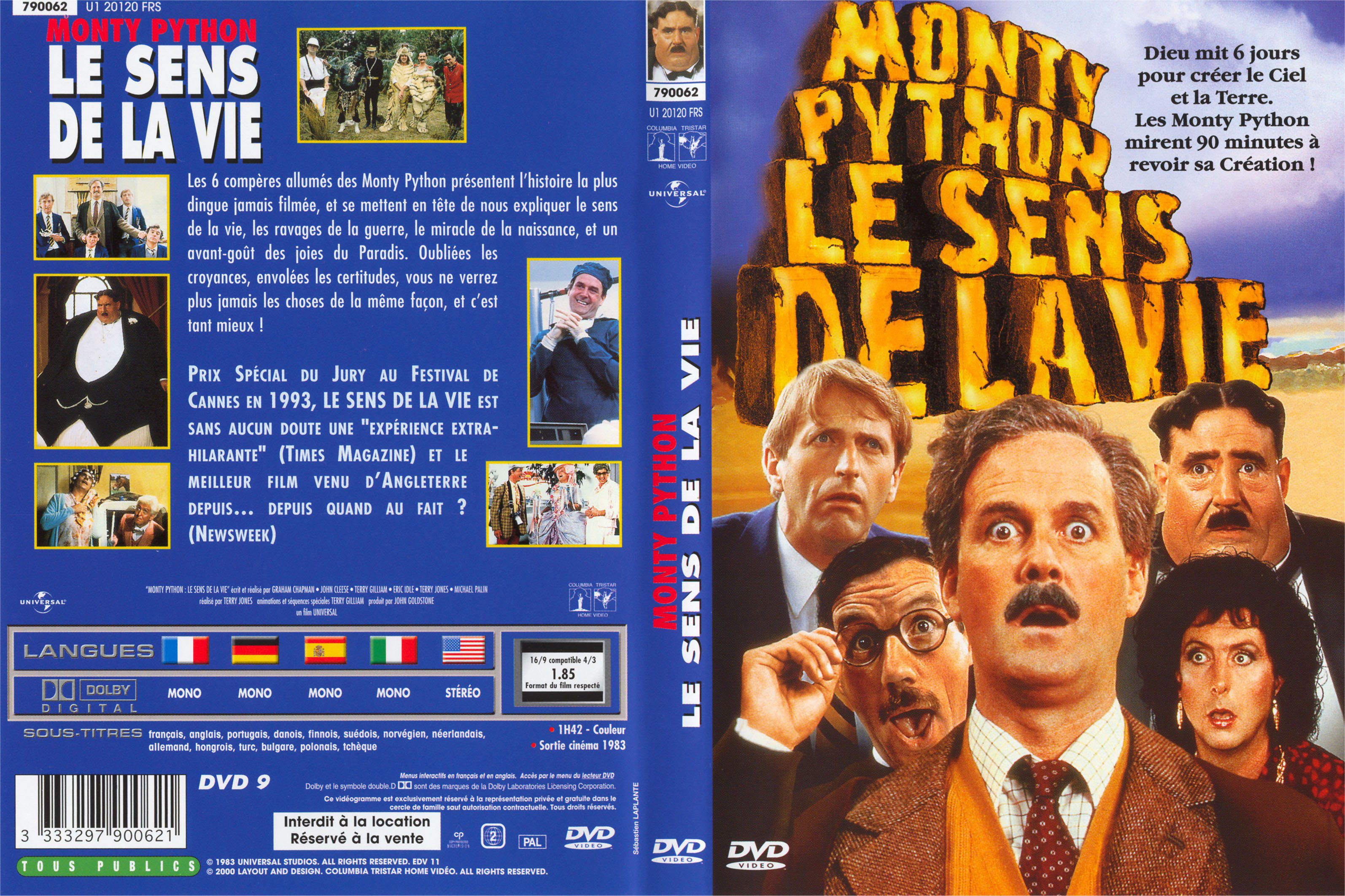 Jaquette DVD Monty python - le sens de la vie v2
