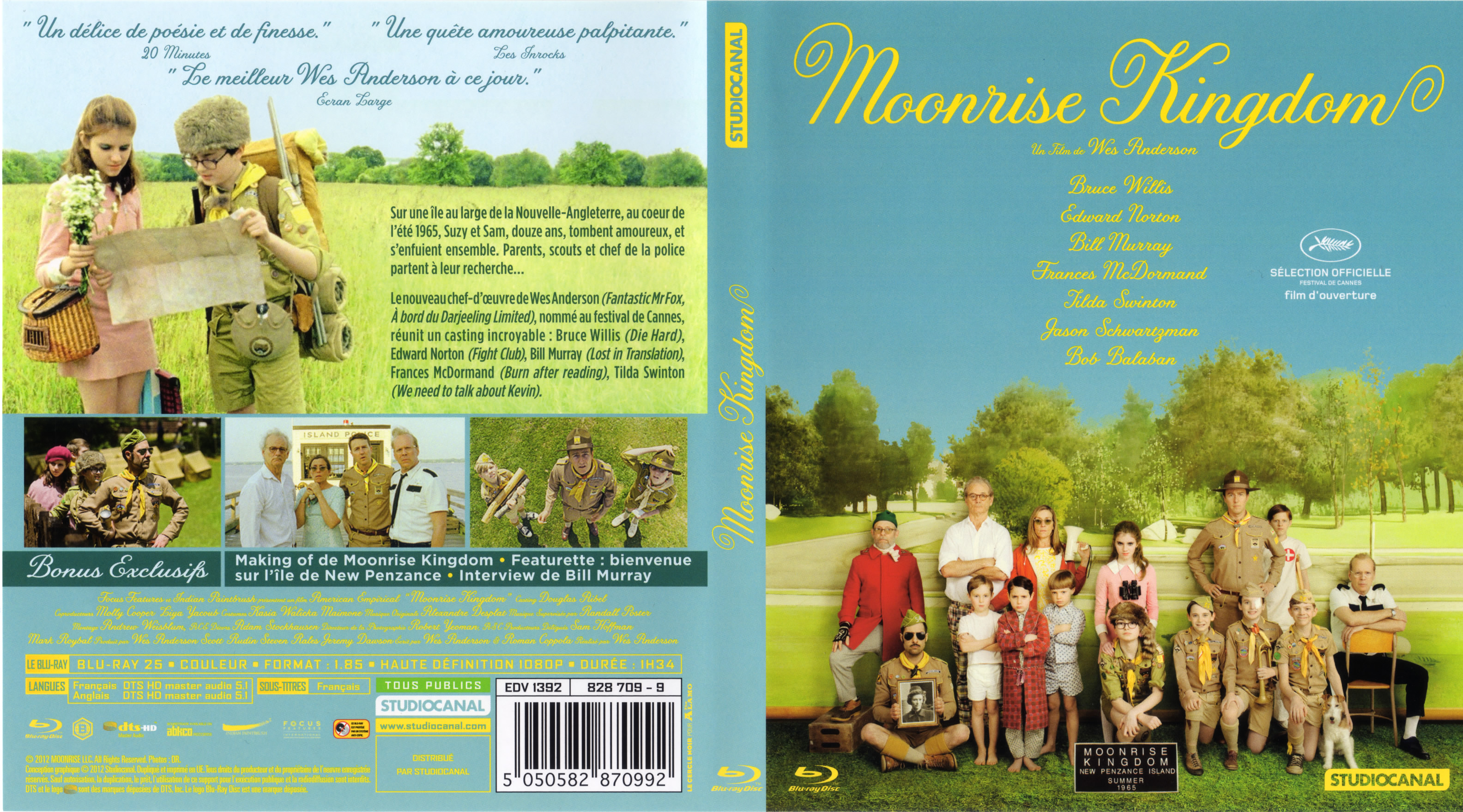 Jaquette DVD Moonrise Kingdom (BLU-RAY)