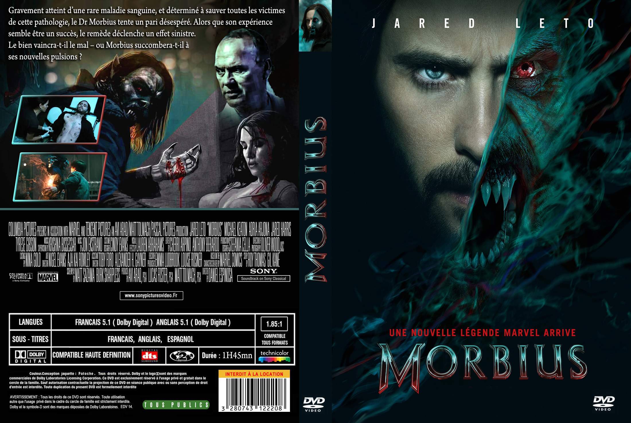 Jaquette DVD Morbius custom