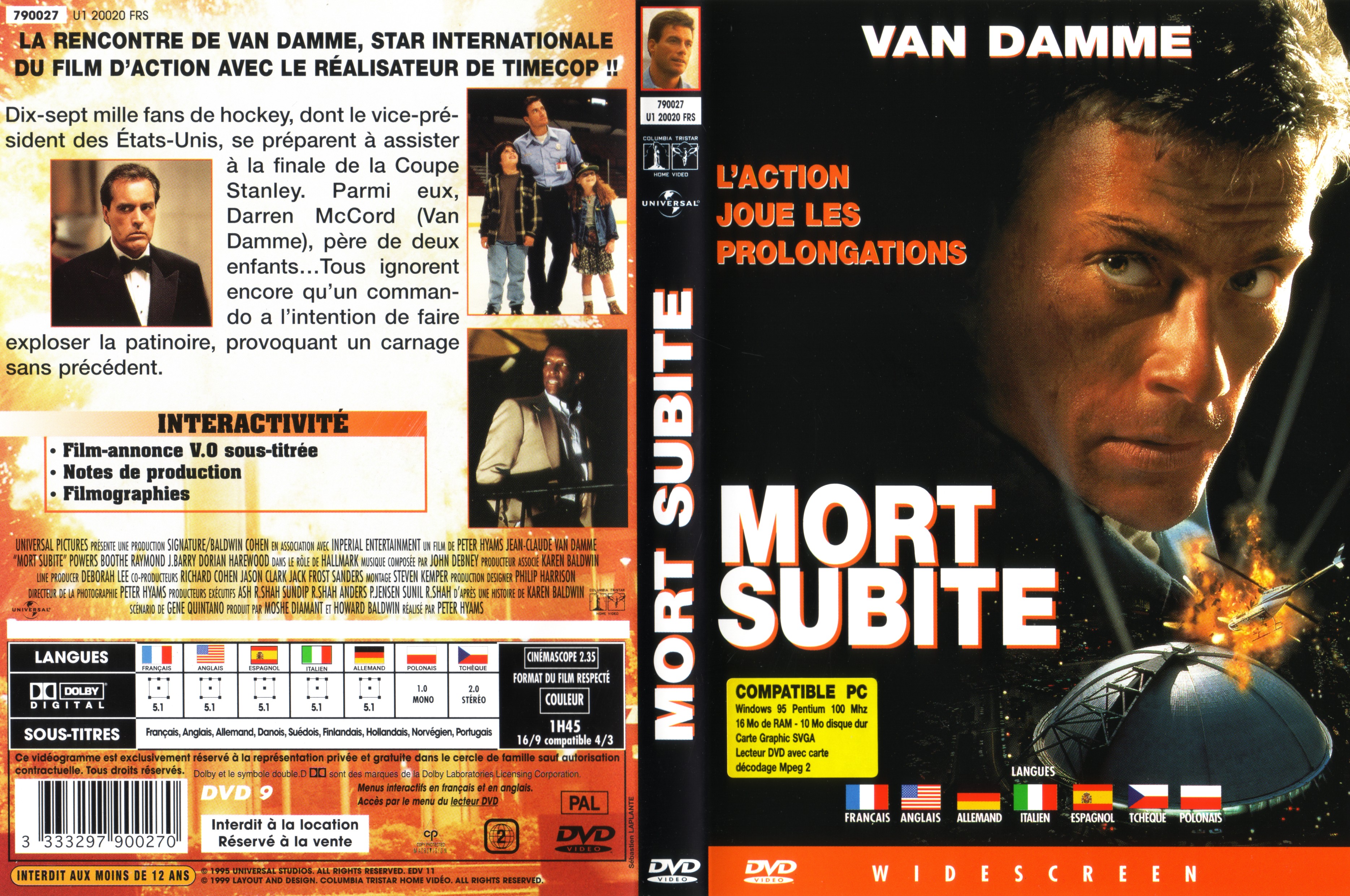 Jaquette DVD Mort subite