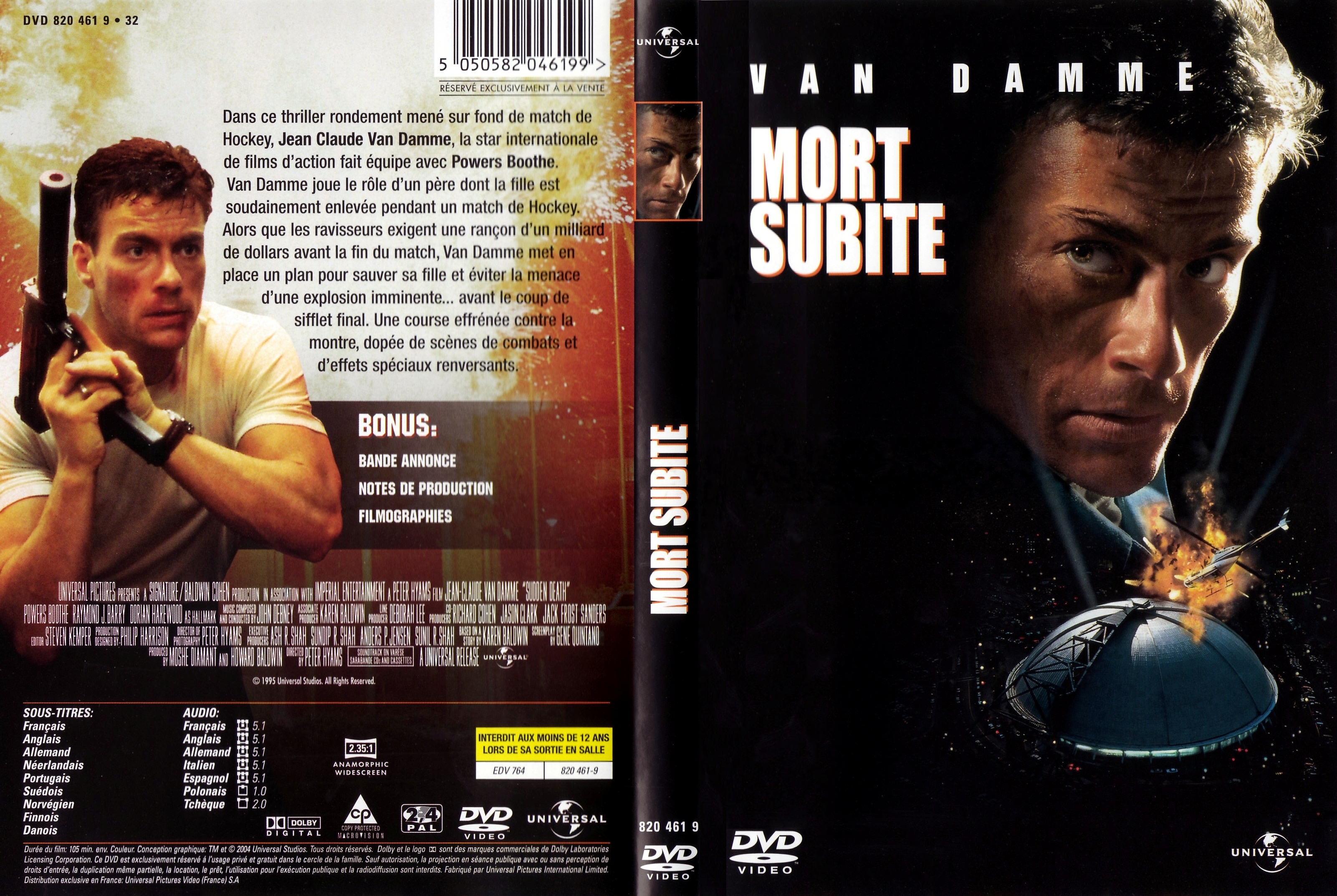 Jaquette DVD Mort subite v2