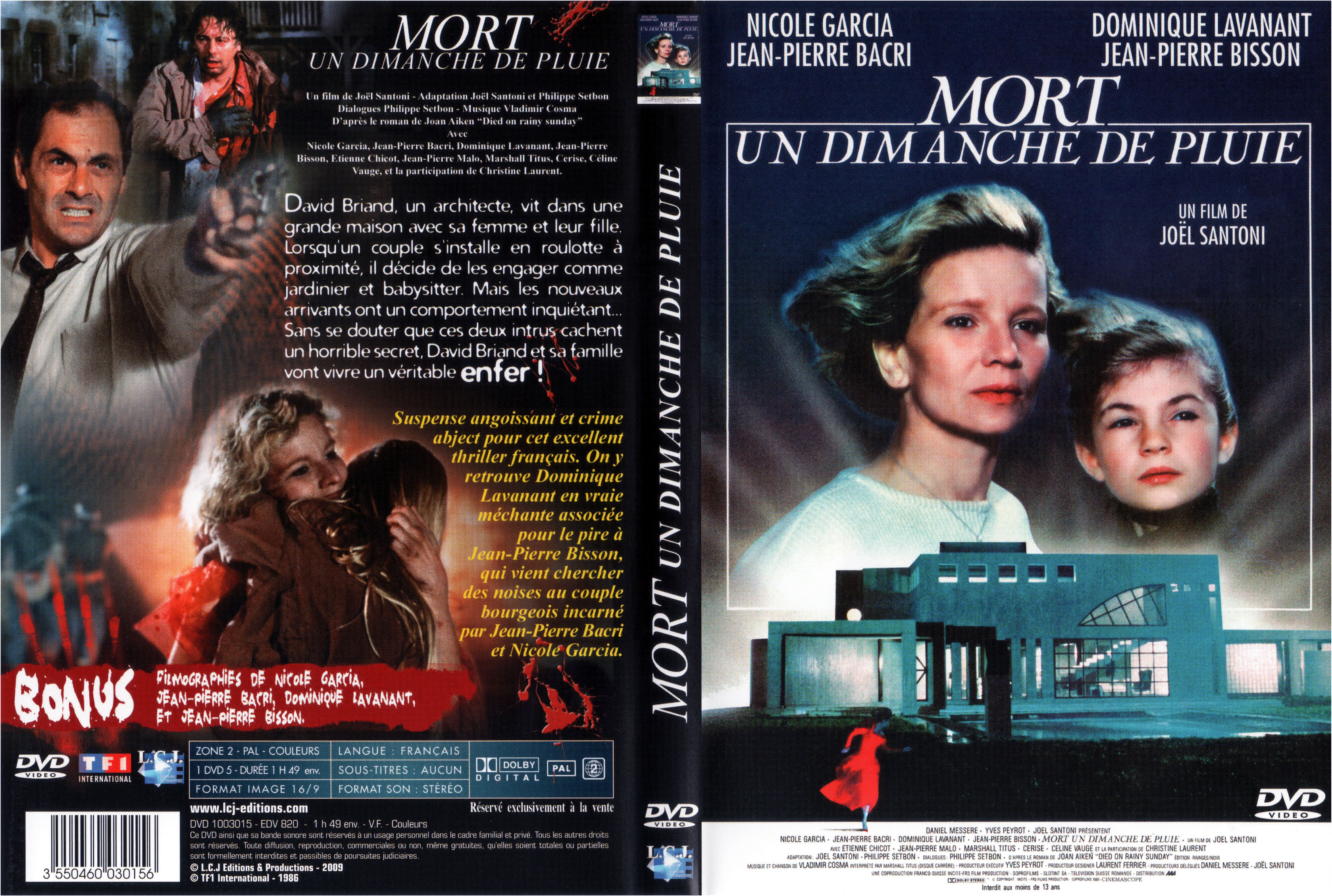 Jaquette DVD Mort un dimanche de pluie