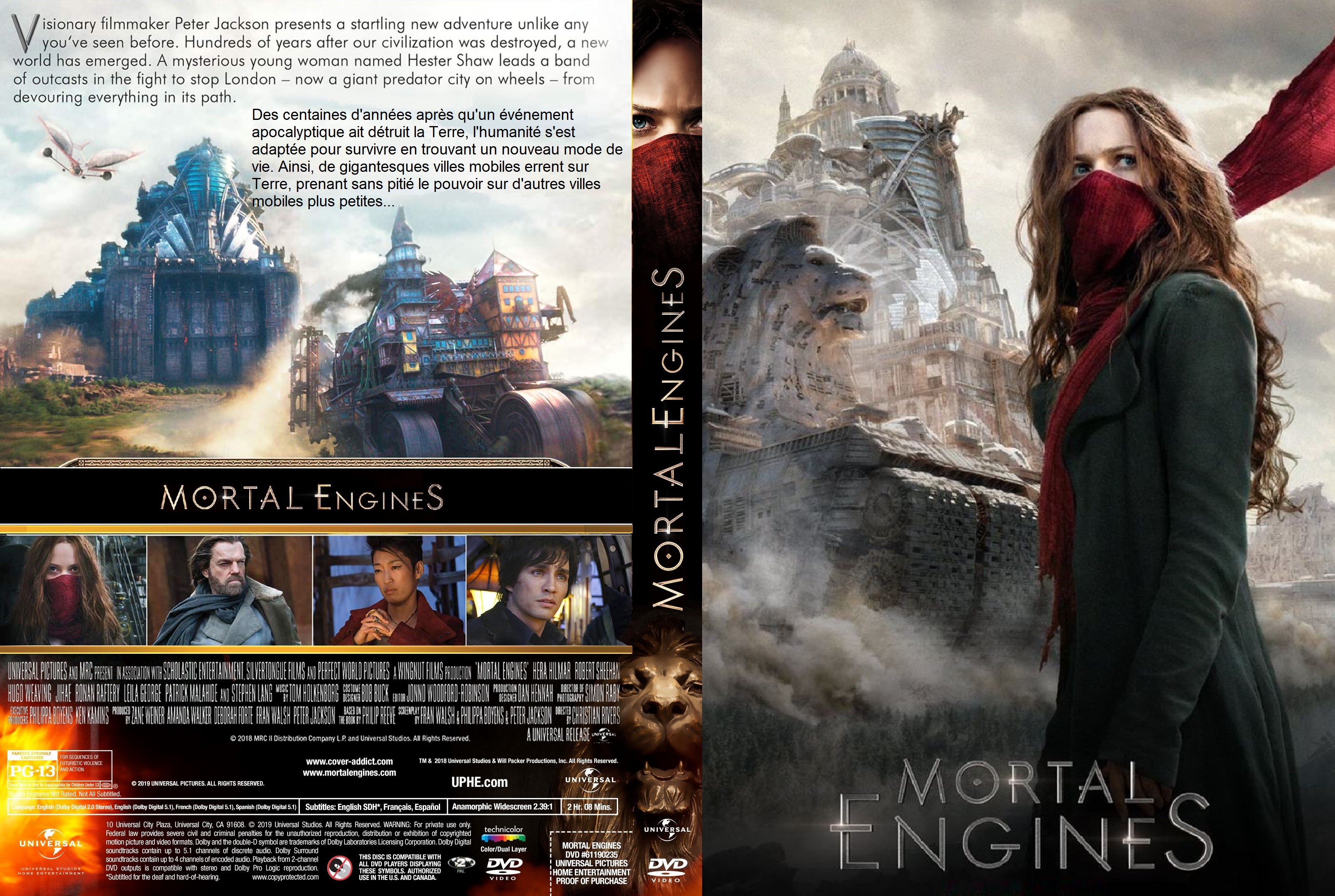 Jaquette DVD Mortal Engines custom