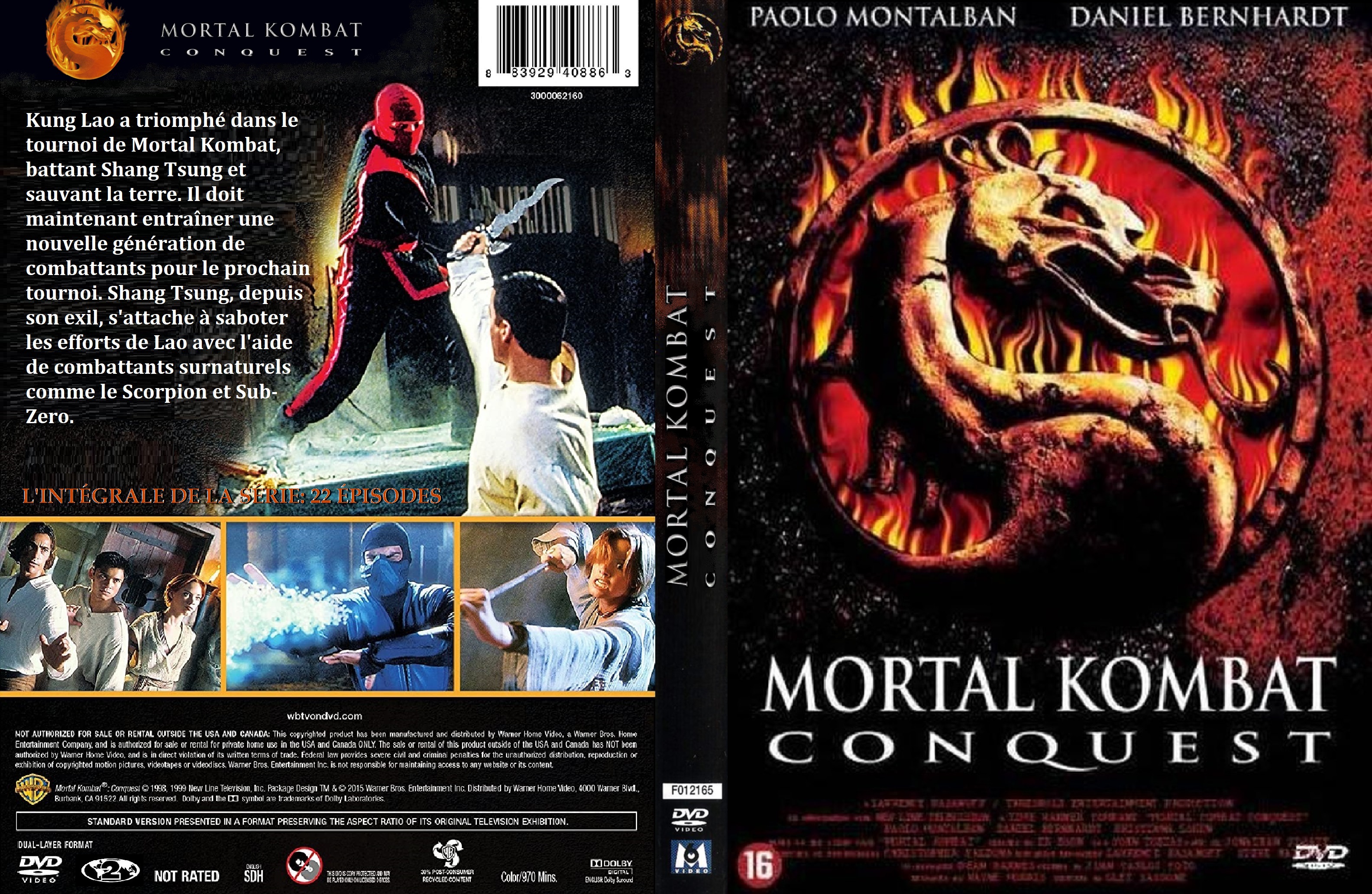 Jaquette DVD Mortal Kombat Conquest custom
