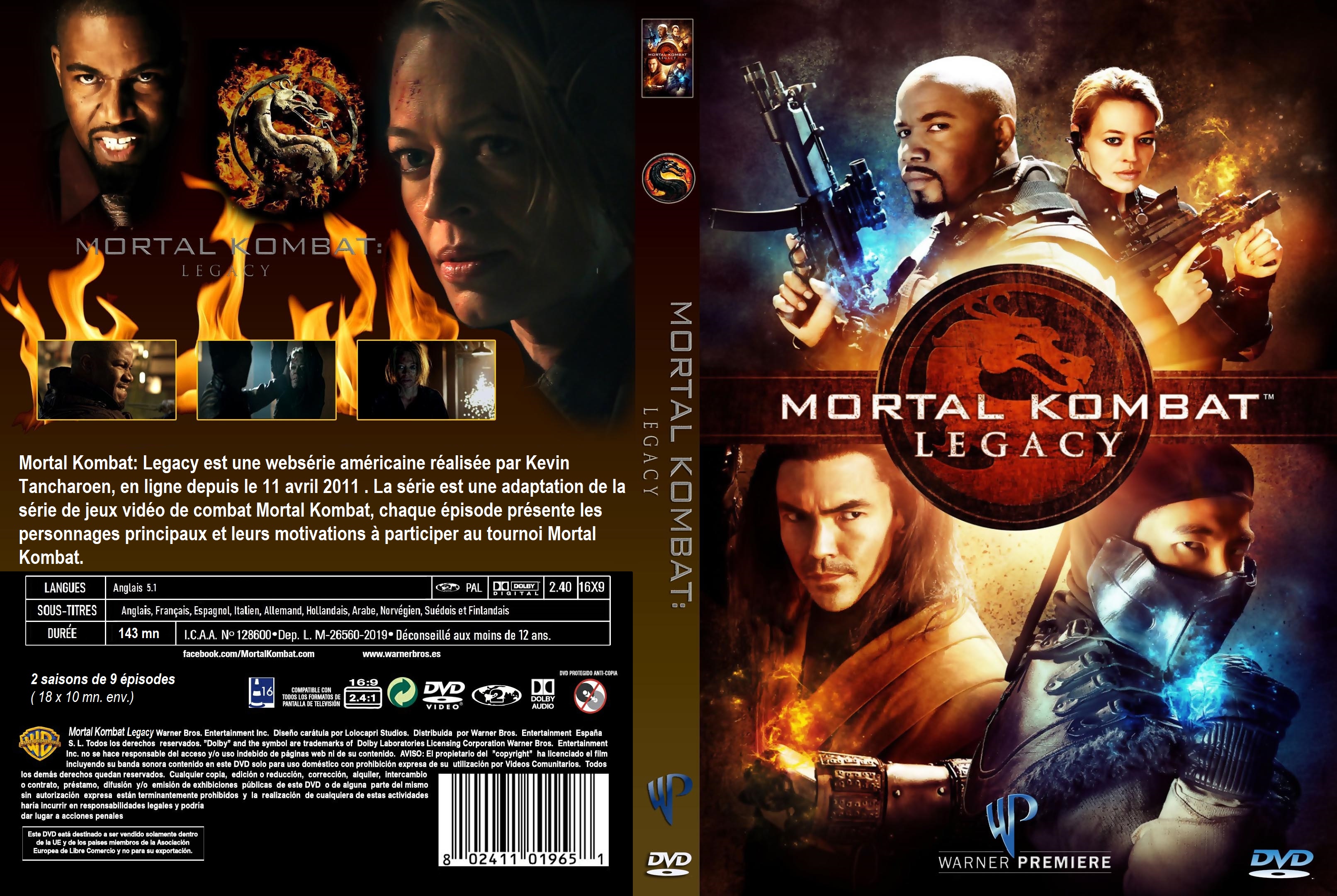 Jaquette DVD Mortal Kombat Legacy Custom