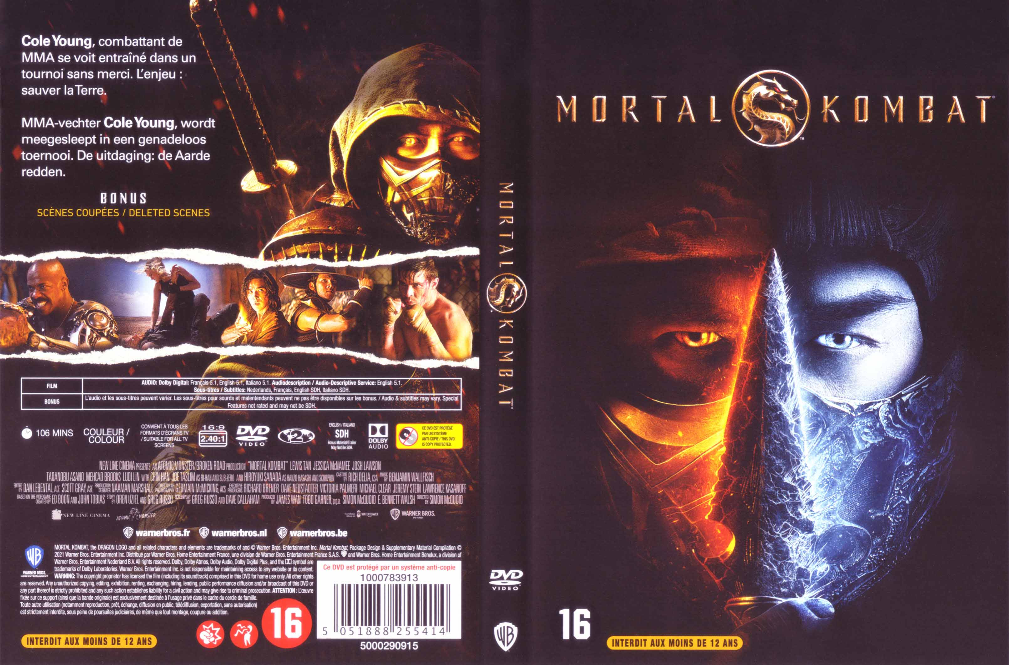 Jaquette DVD Mortal Kombat (2021)